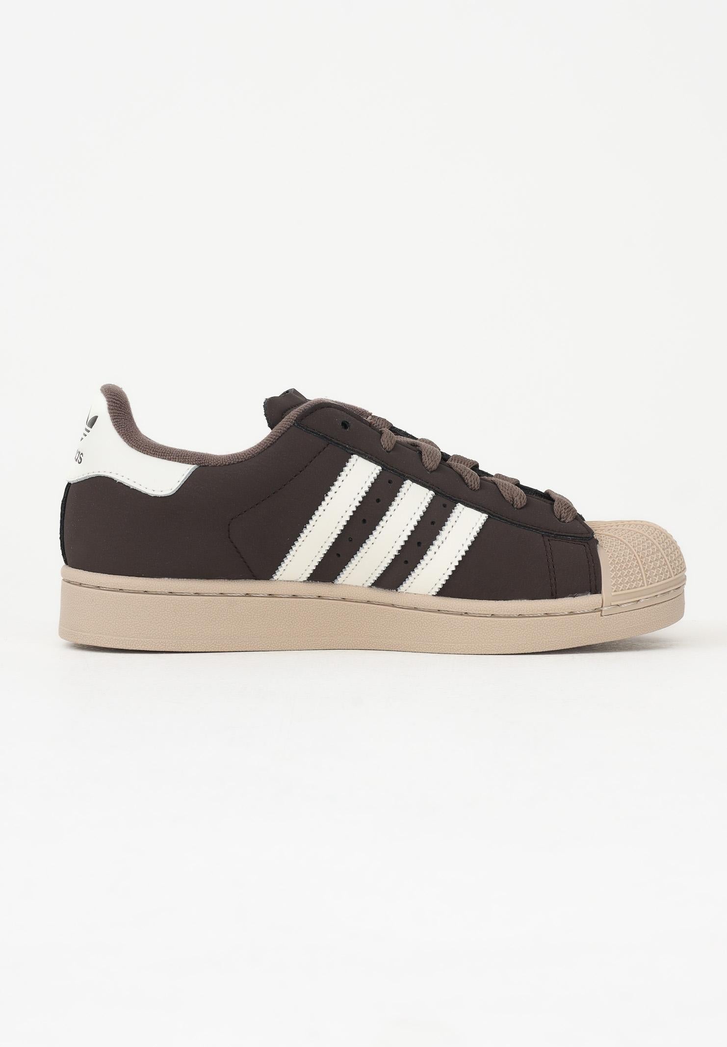 ADIDAS ORIGINALS Sneakers SUPERSTAR II marroni per uomo e donna KJ4545 . ADIDAS ORIGINALS