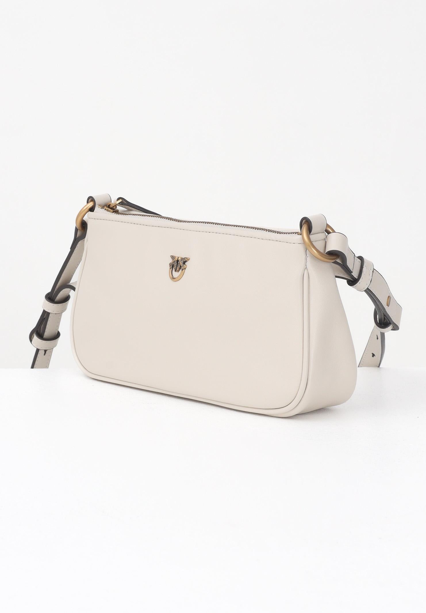 PINKO Borsa a spalla MINI HALF MOON panna da donna 105069A0QO Z14Q PINKO