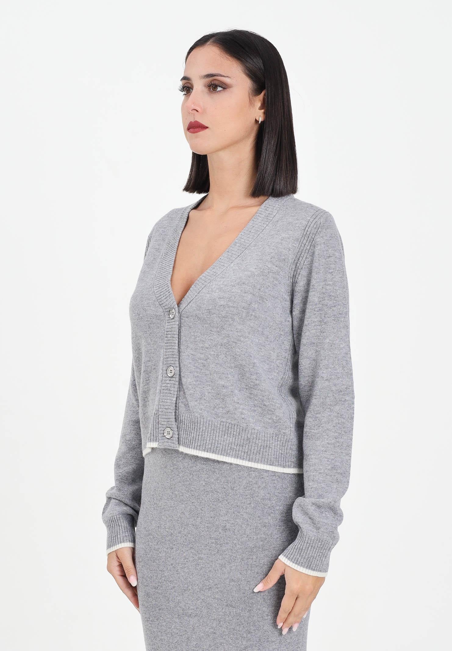 PINKO Cardigan corto grigio da donna 105447A2Q9 II2 PINKO