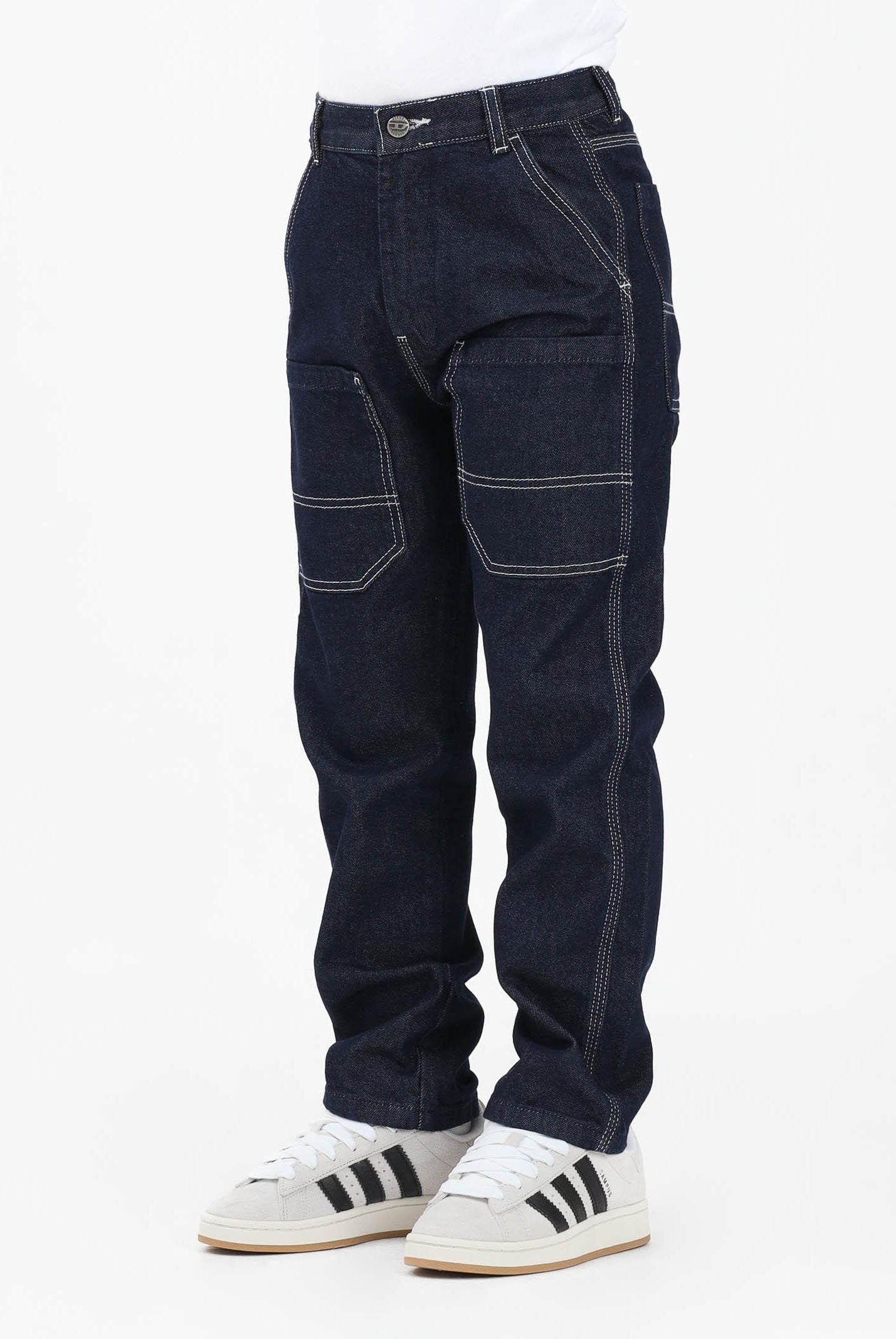 DIESEL Jeans D-Berr in denim scuro per donna, ragazzi e bambini J02330KXBRN K01 DIESEL