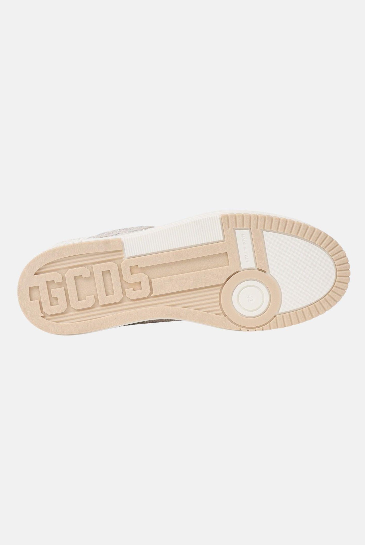 GCDS Sneakers beige da uomo con GCDS Monogram GCU1136 126 GCDS
