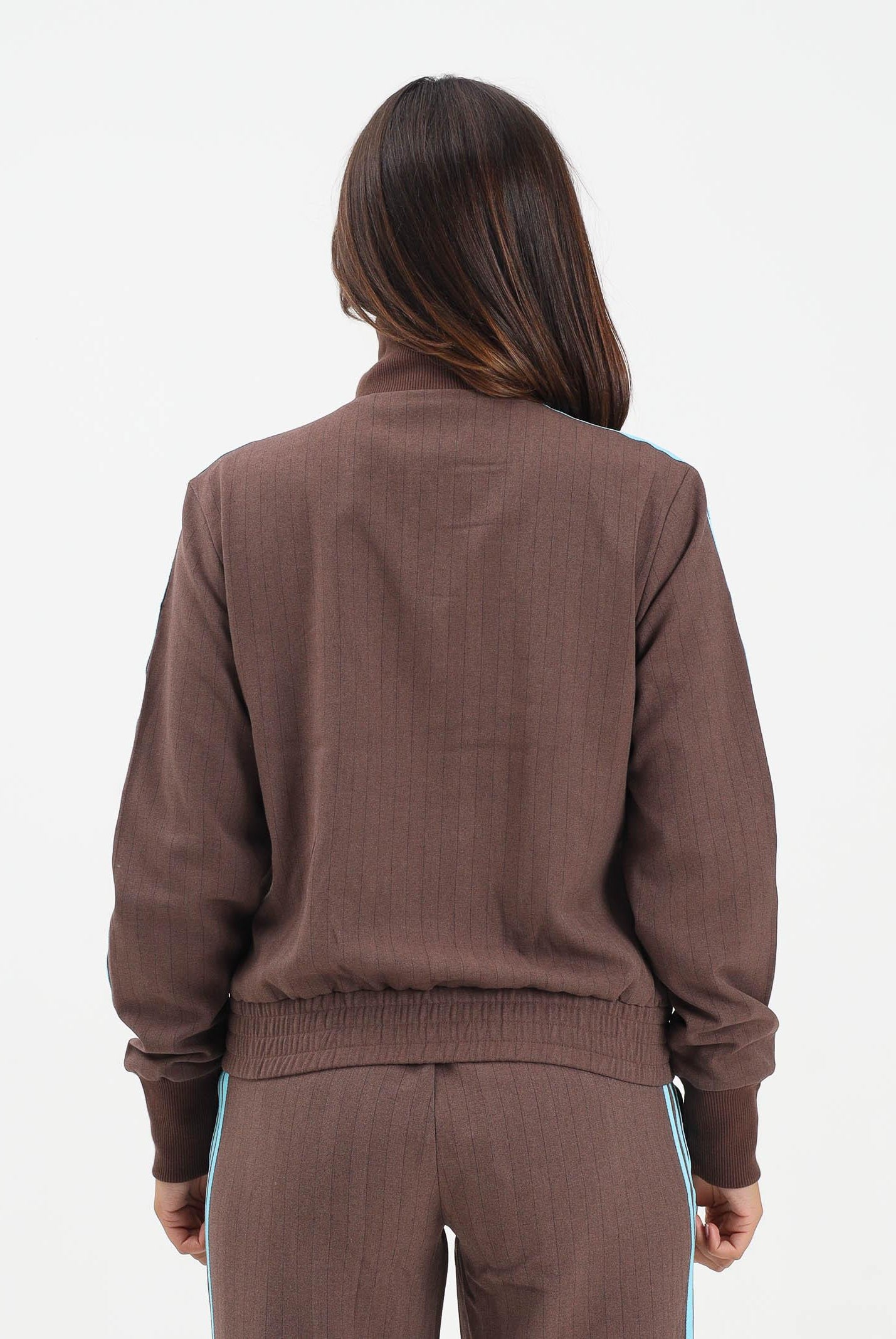 ADIDAS ORIGINALS Felpa con zip Tailored marrone da donna JX5311 ADIDAS ORIGINALS