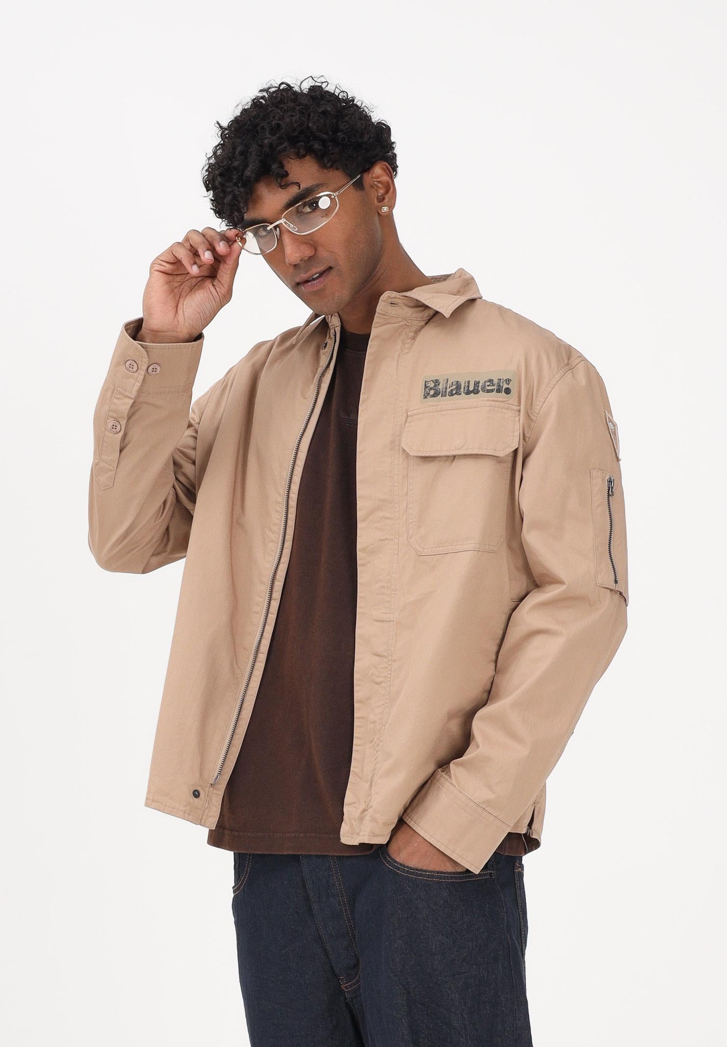 BLAUER Giacca a vento LAMBERT beige da uomo 26SBLUS04360-007499 327 BLAUER