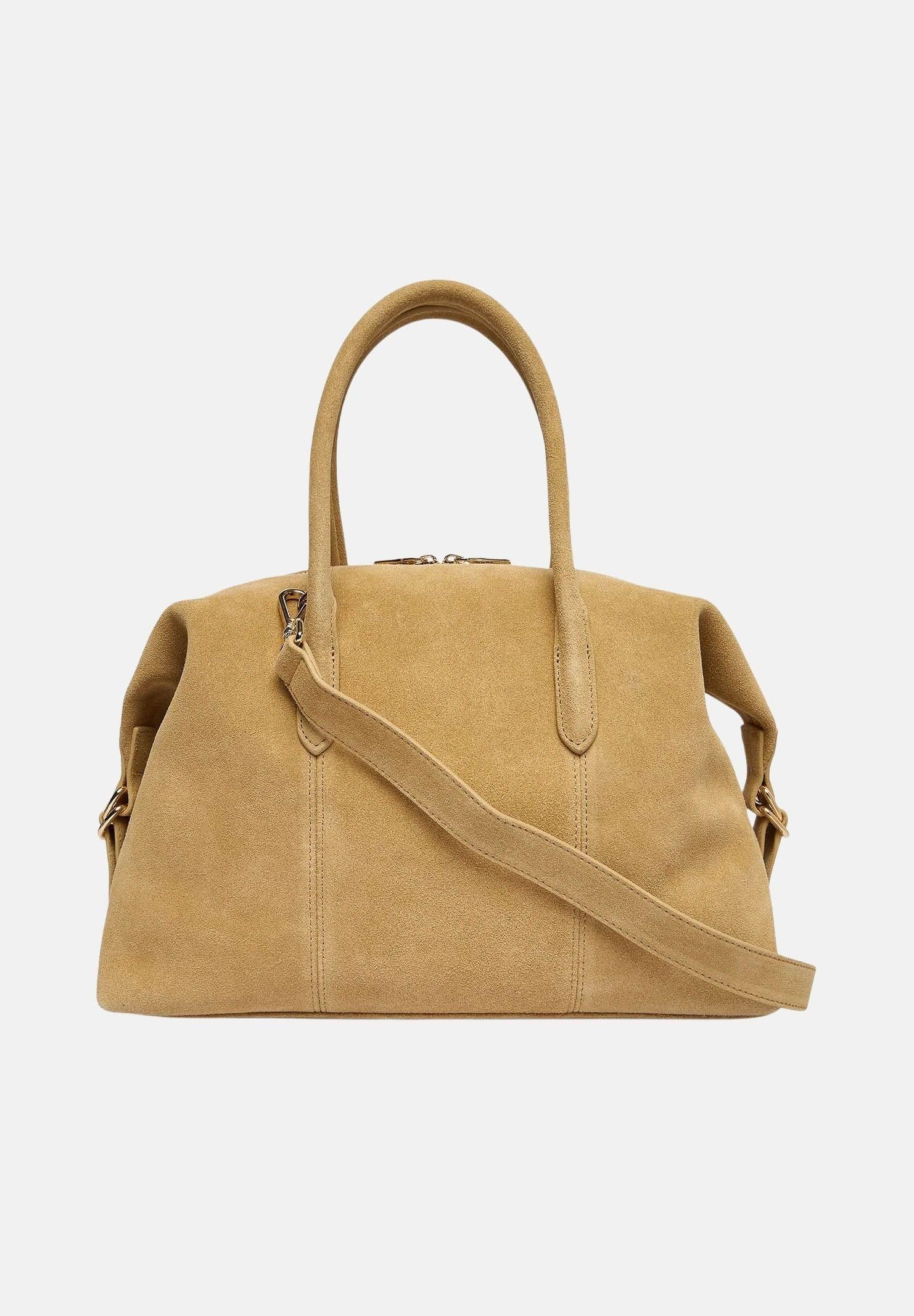 PATRIZIA PEPE Shopper New Business in suede beige da donna 2B0145L152 B880 PATRIZIA PEPE