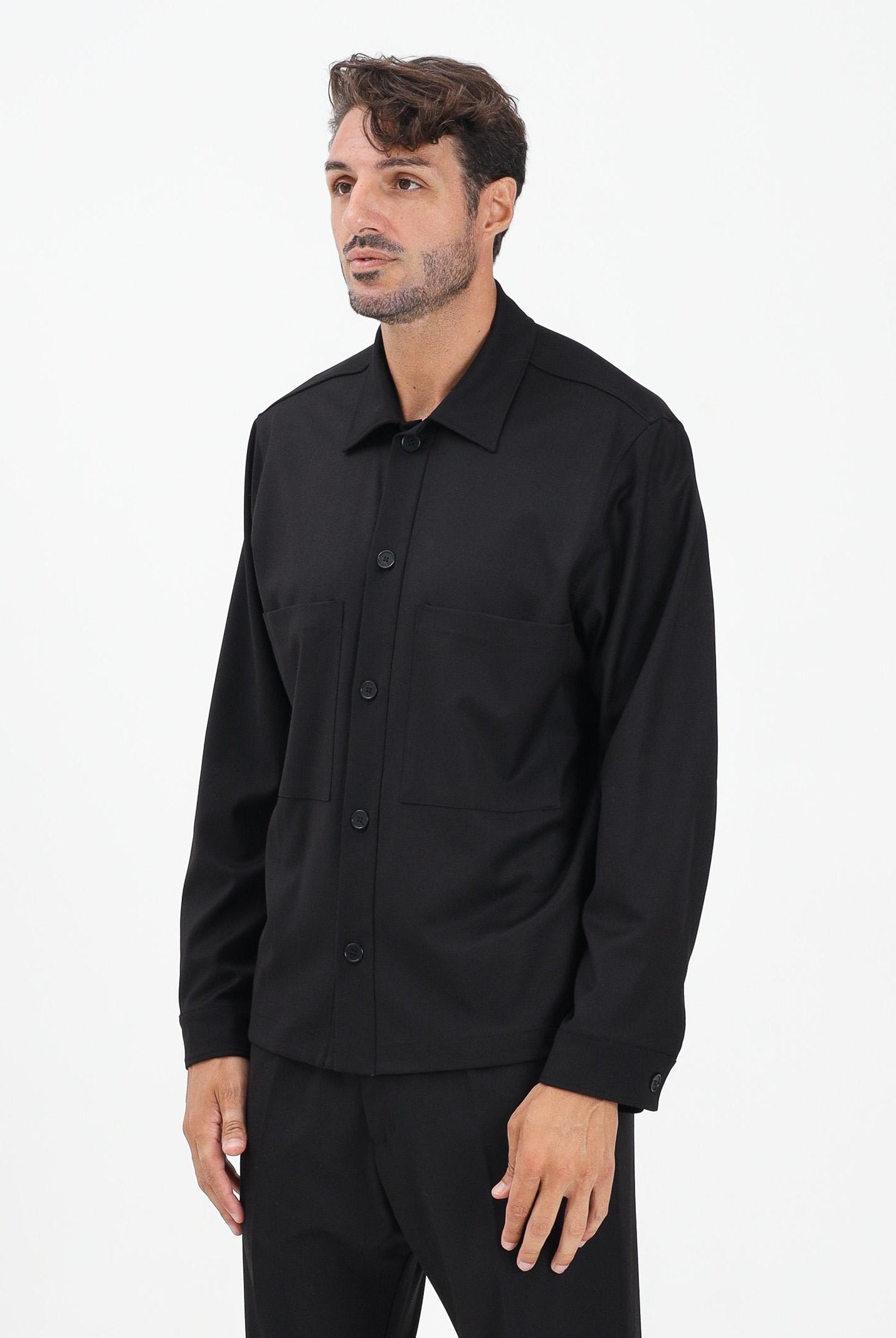 I'M BRIAN Camicia a manica lunga nera da uomo CA3441 009 I'M BRIAN