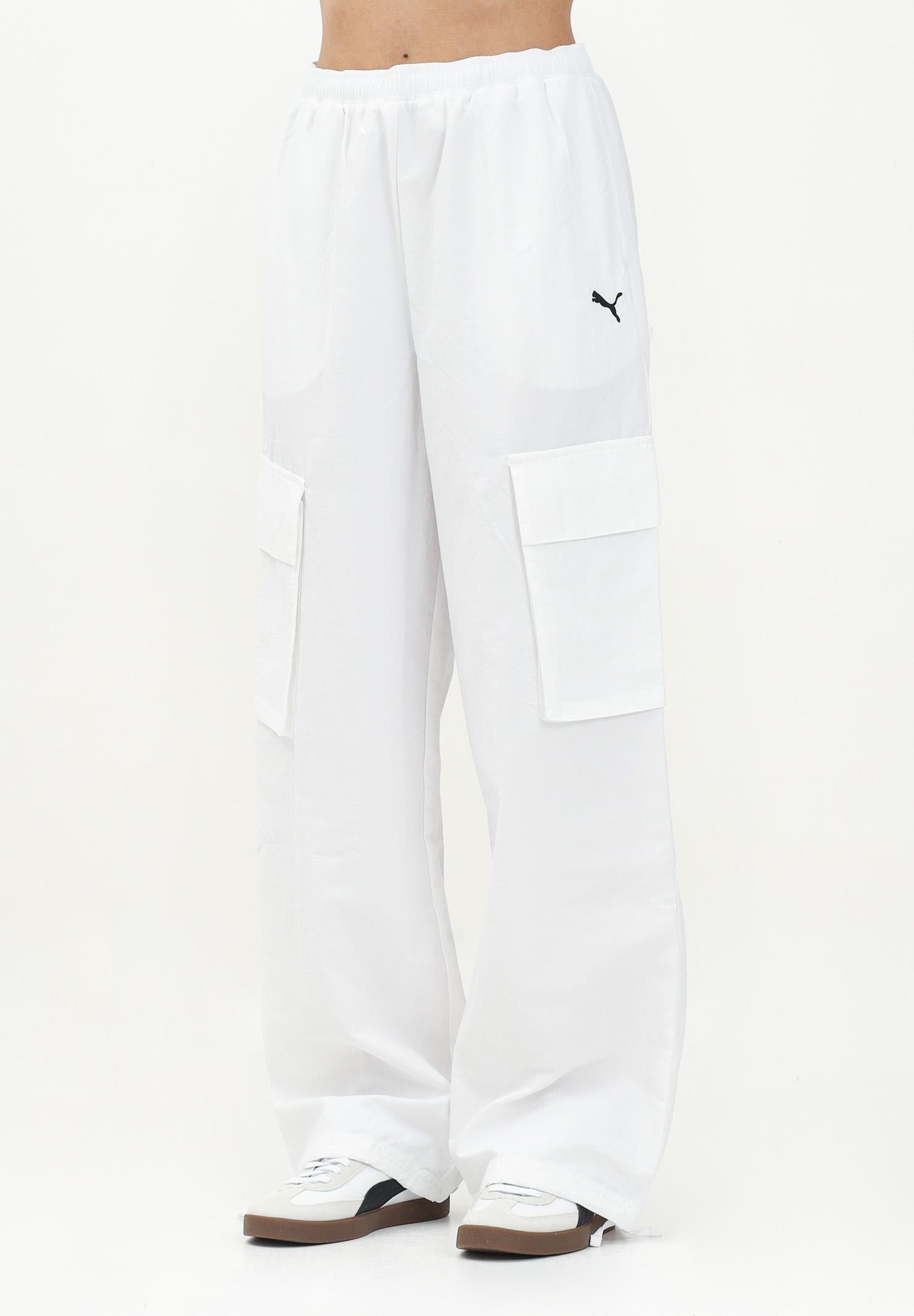PUMA Pantalone sportivo WARDROBE ESS bianco da donna 629756 02 PUMA