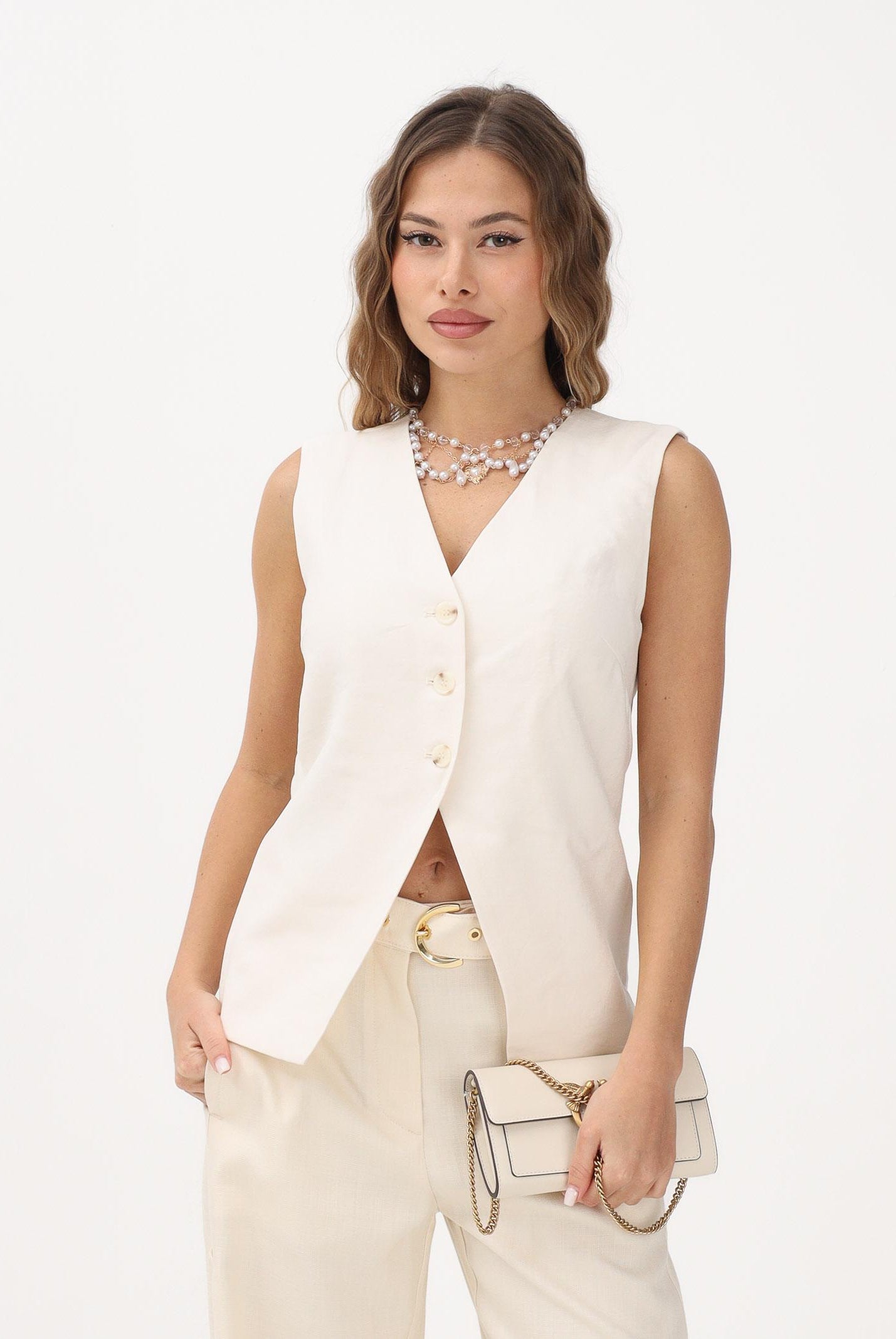 ONLY Gilet panna da donna 15367399 CLDA ONLY