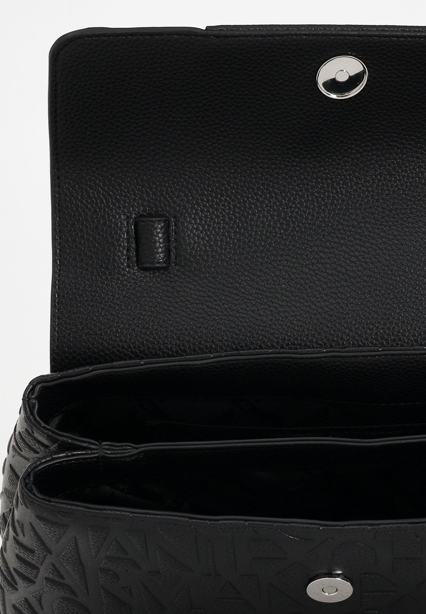 ARMANI EXCHANGE Borsa a mano nera da donna con logo all-over XW001223AF15774 UC001 ARMANI EXCHANGE