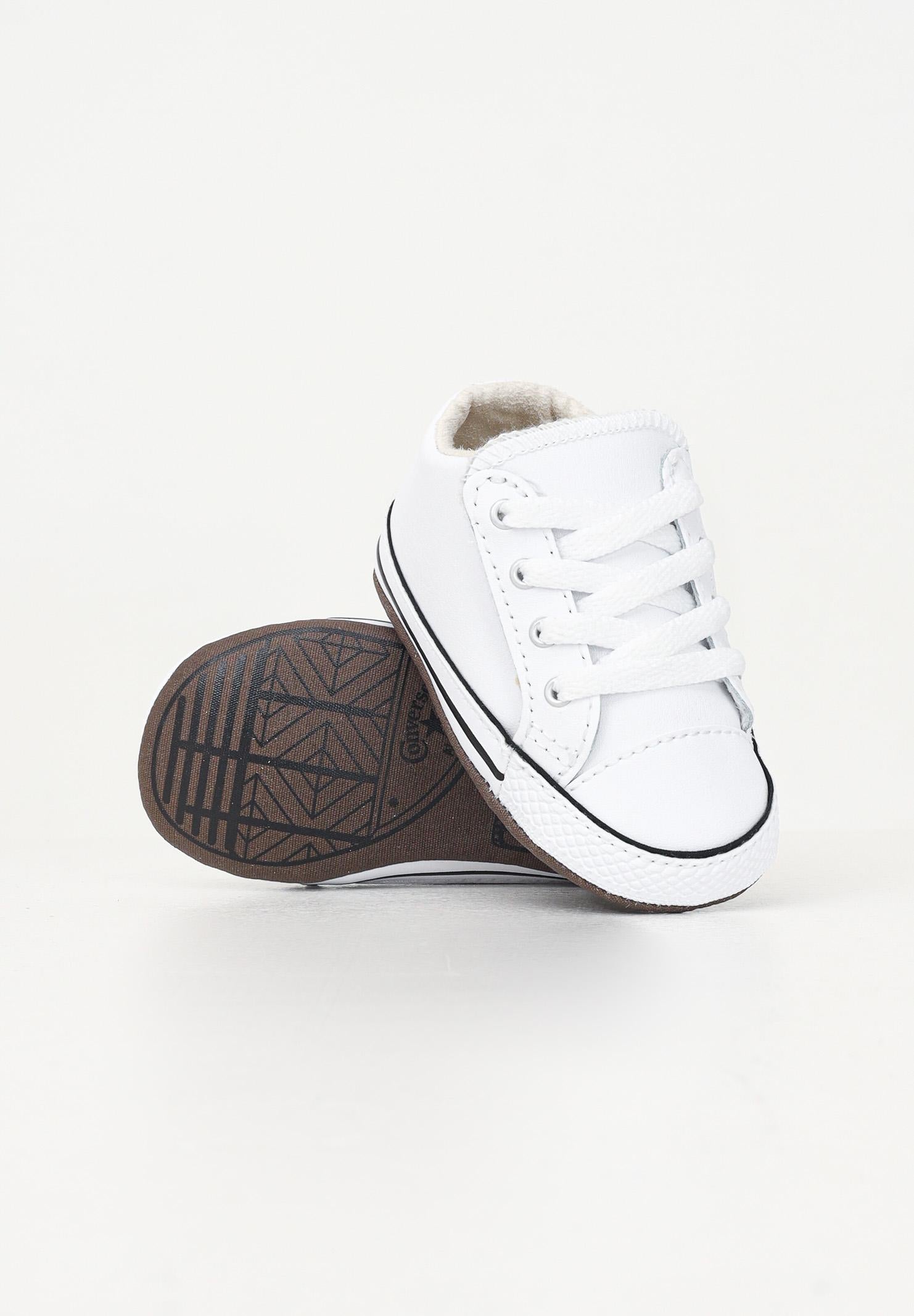 Scarpe da culla Chuck Taylor All Star Cribster bianche da neonato A02157C CONVERSE