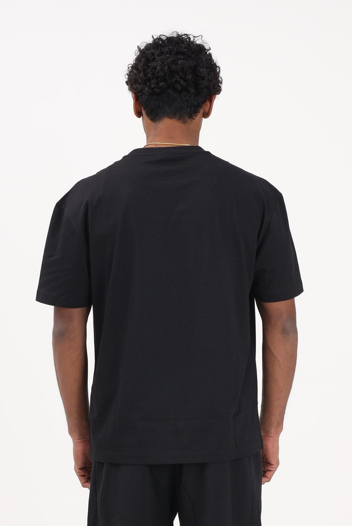 EA7 T-shirt a manica corta nera da uomo con stampa logo 7M001494AF16548 UC001 EA7