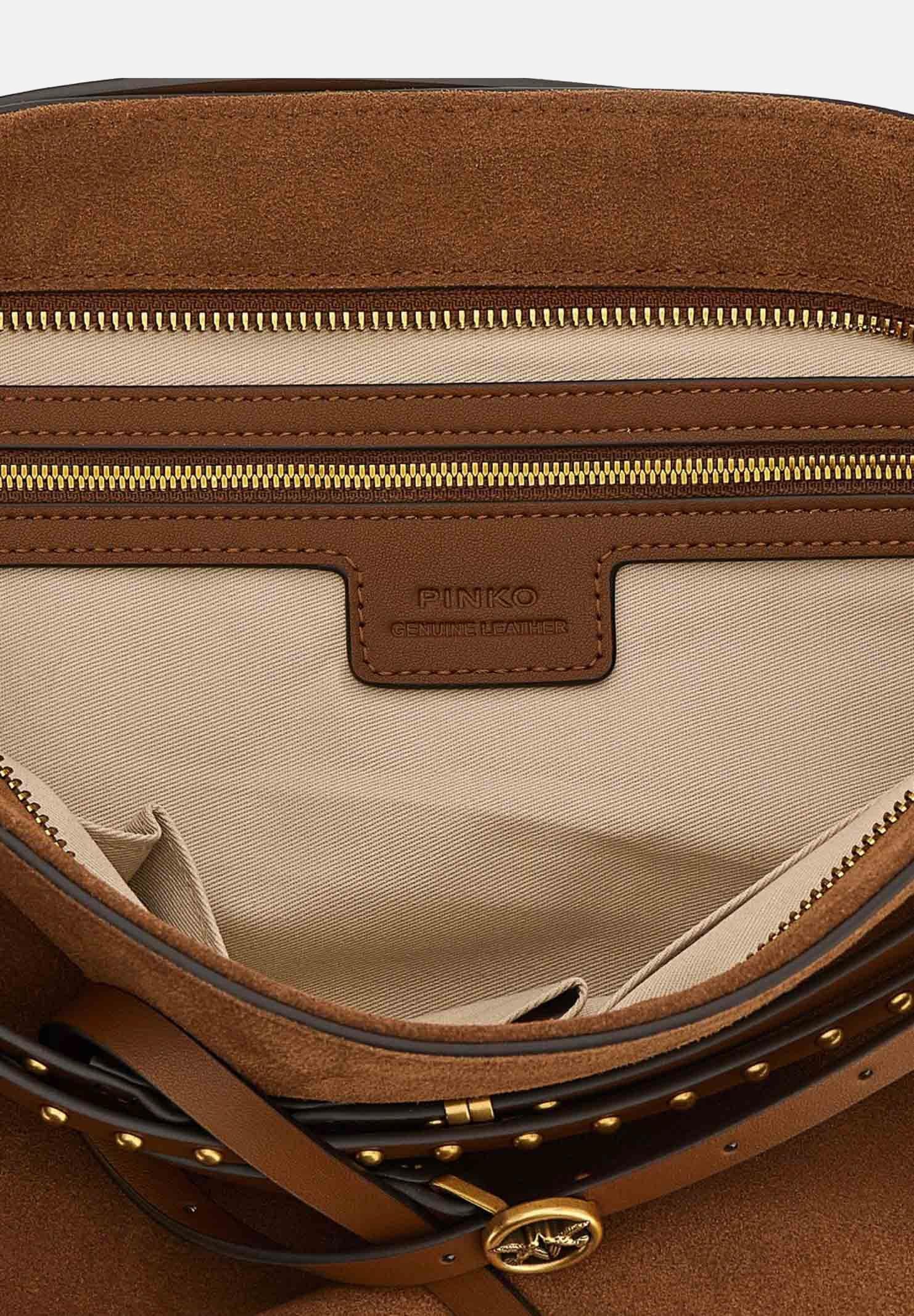 PINKO Shopper Belt Bag Big marrone da donna 105903A0F6 L17Q PINKO