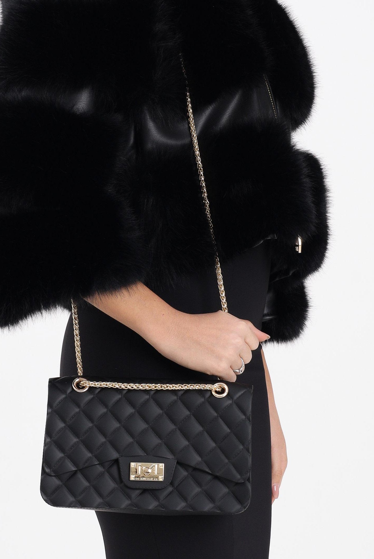 MARC ELLIS Borsa a tracolla Flat Falcon M nera da donna FLAT-FALCON-M BLLIGO MARC ELLIS