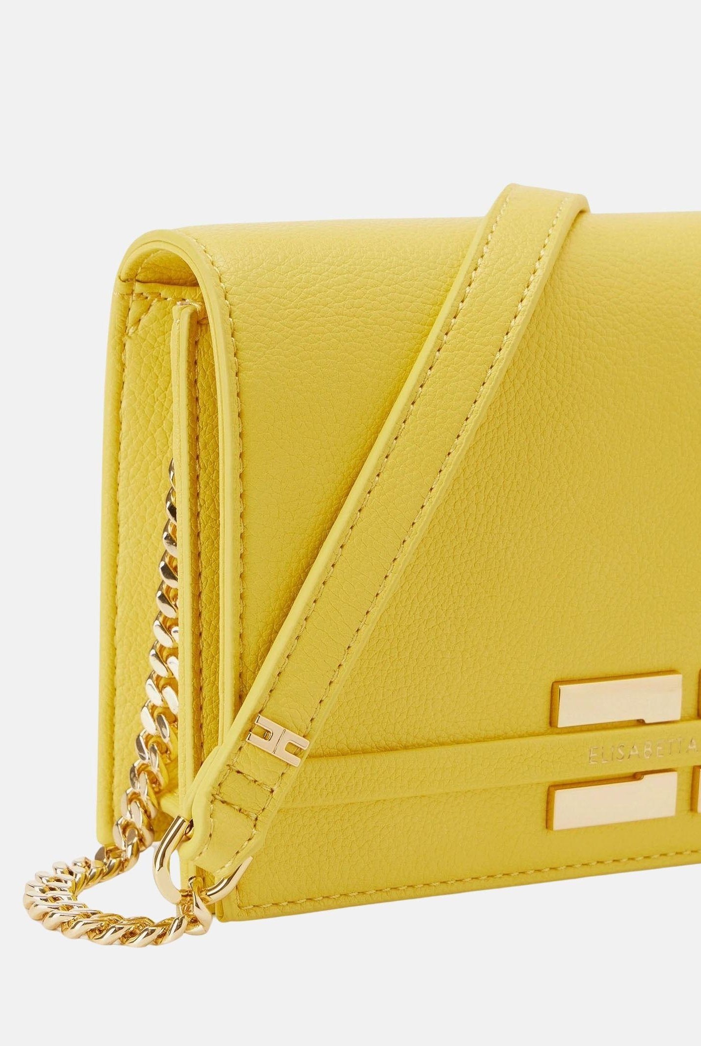 ELISABETTA FRANCHI Pochette gialla da donna con logo BS40A61E2 EV4 ELISABETTA FRANCHI