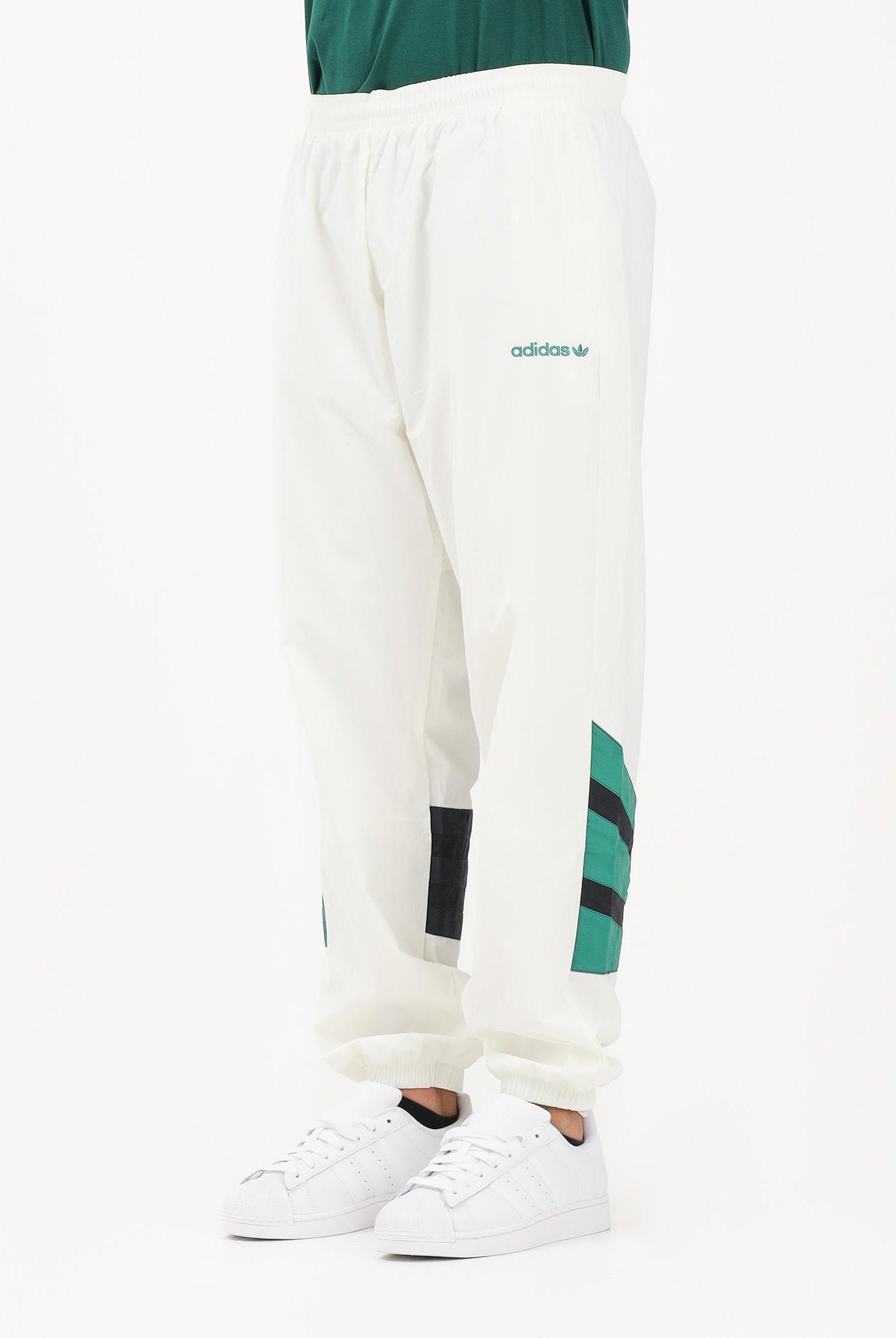 ADIDAS ORIGINALS Pantalone sportivo SANTIAGO bianco da uomo KE2148 . ADIDAS ORIGINALS