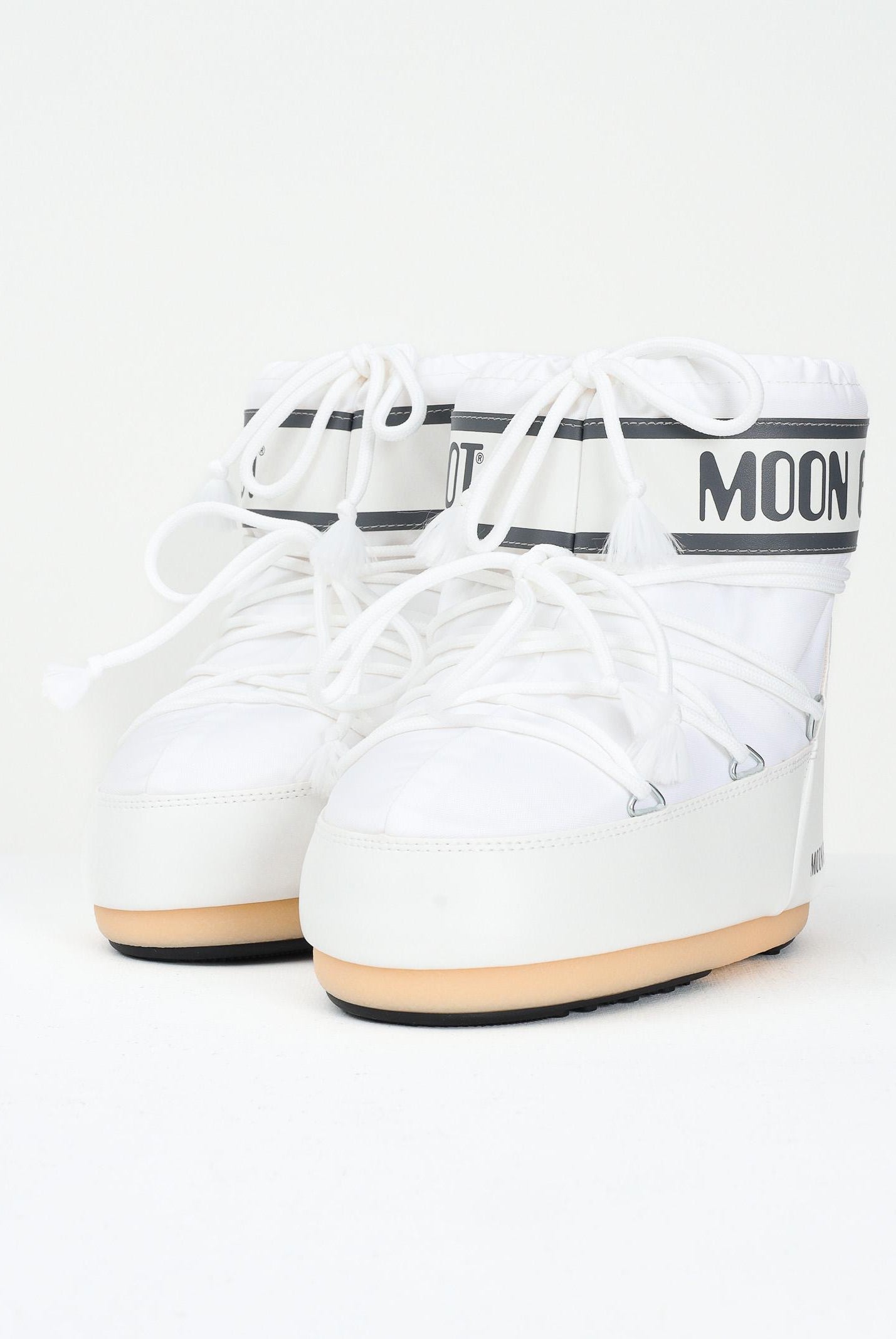 MOON BOOT Stivali da neve ICON LOW bianchi per uomo e donna 80D1409340 A009 MOON BOOT