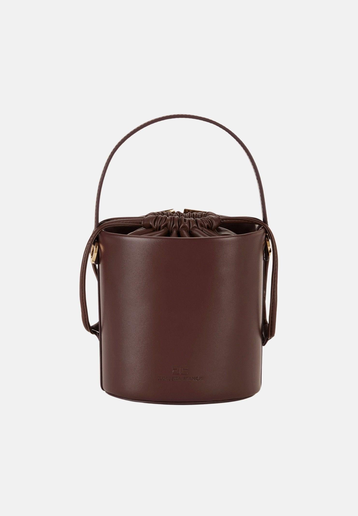 ELISABETTA FRANCHI Borsa a secchiello cacao da donna BS92A61E2 644 ELISABETTA FRANCHI