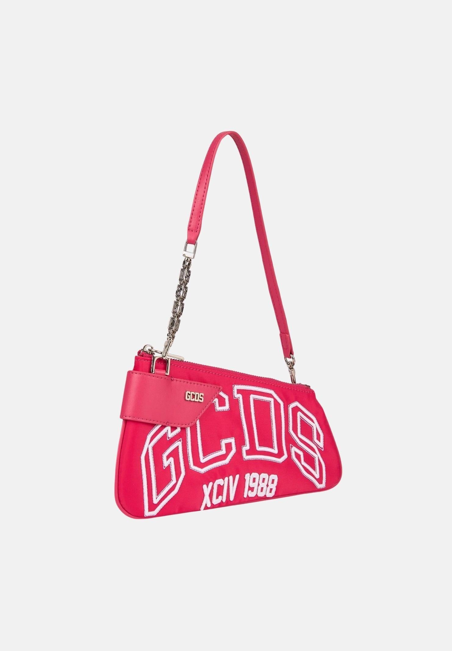 GCDS Borsa a spalla Comma Notte fucsia da donna GCDSMCN002 59 GCDS
