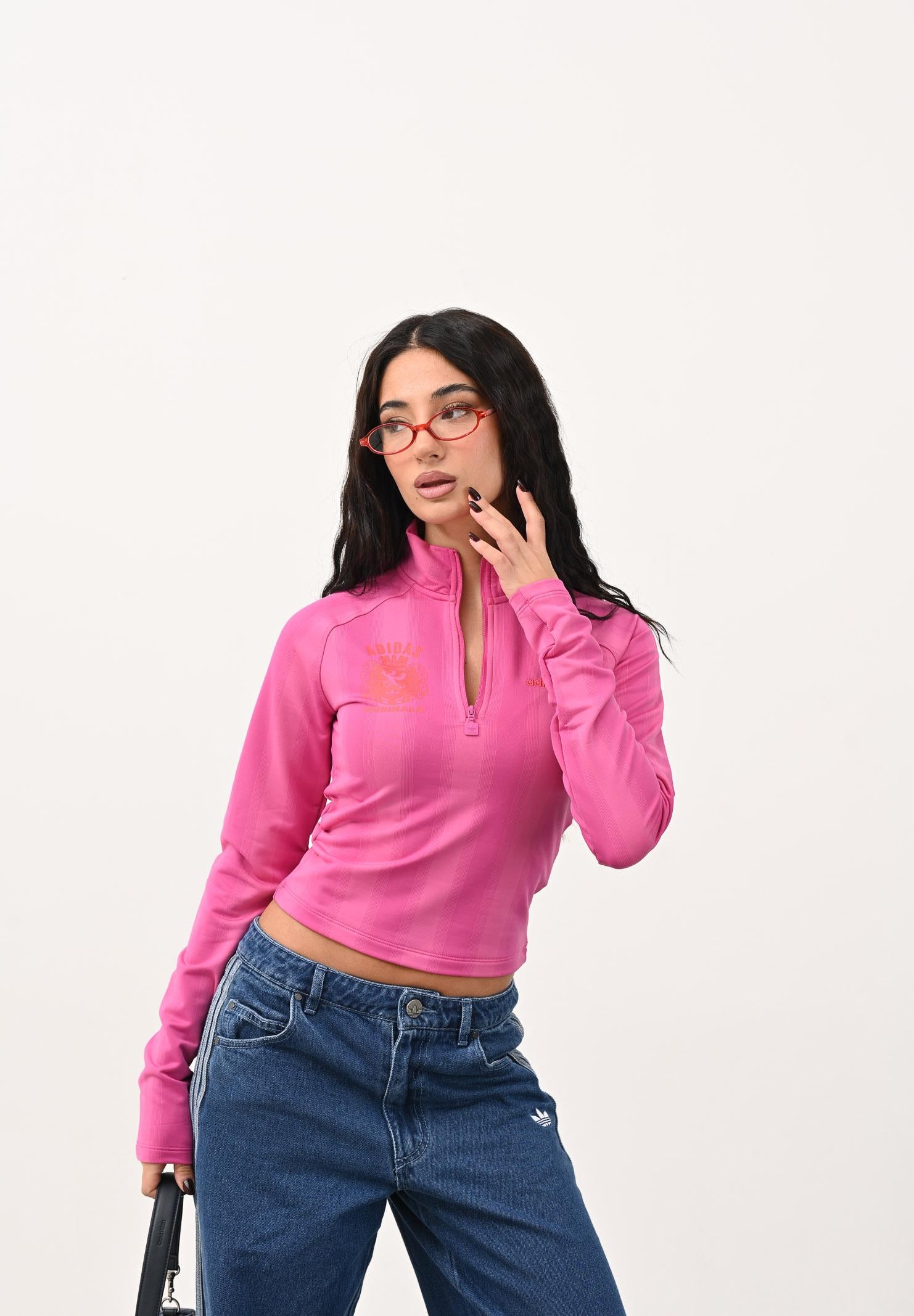 ADIDAS ORIGINALS Maglia Graphic Football fucsia da donna JW3638 . ADIDAS ORIGINALS