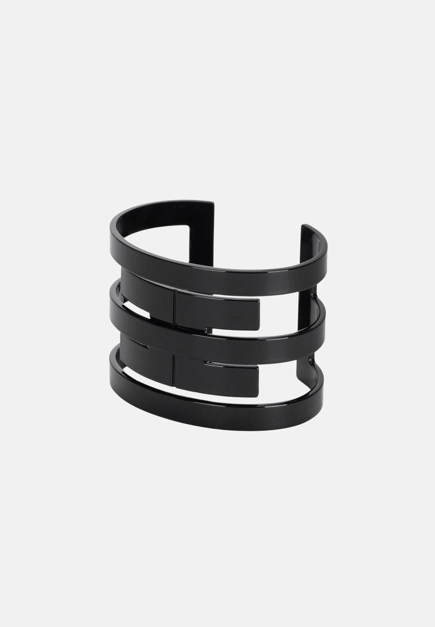 ELISABETTA FRANCHI bracciale rigido con fasce Nere da donna. BC36B63E2 110 ELISABETTA FRANCHI