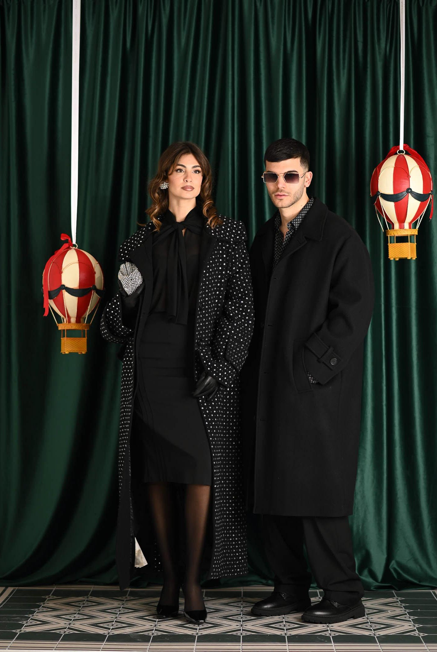 I'M BRIAN Cappotto nero da uomo CP3474 009 I'M BRIAN