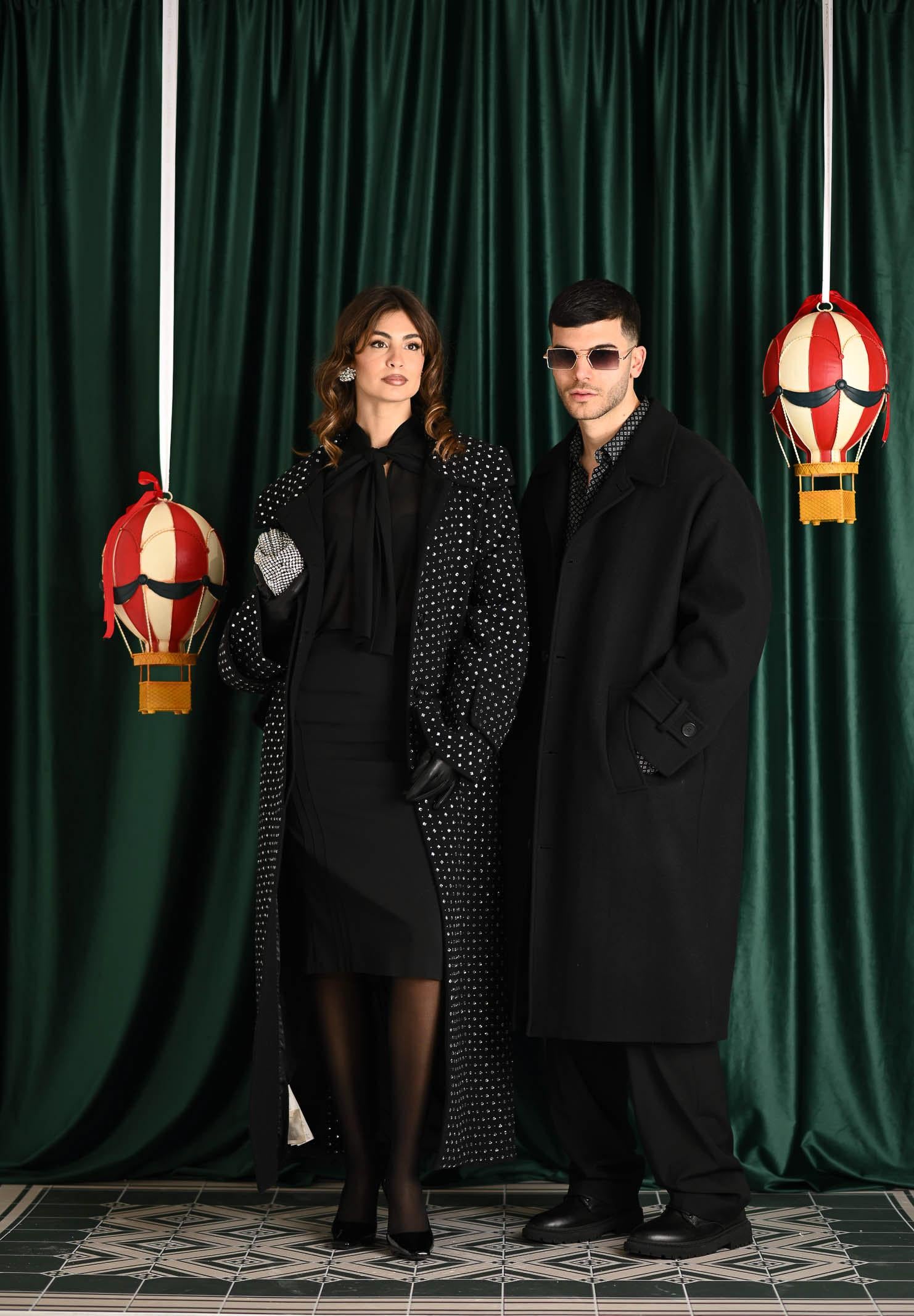 I'M BRIAN Cappotto nero da uomo CP3474 009 I'M BRIAN