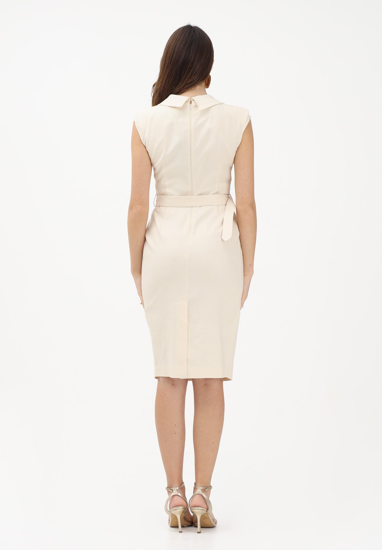 PINKO Abito midi burro da donna con cintura 106565A2W6 C00 PINKO