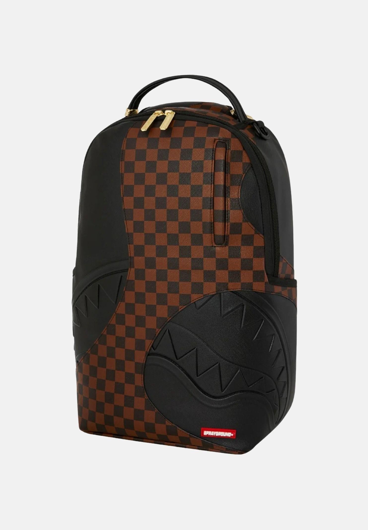 SPRAYGROUND Zaino JETSTREAM BROWN BACKPACK marrone e nero per uomo e donna 910B8281NSZ . SPRAYGROUND