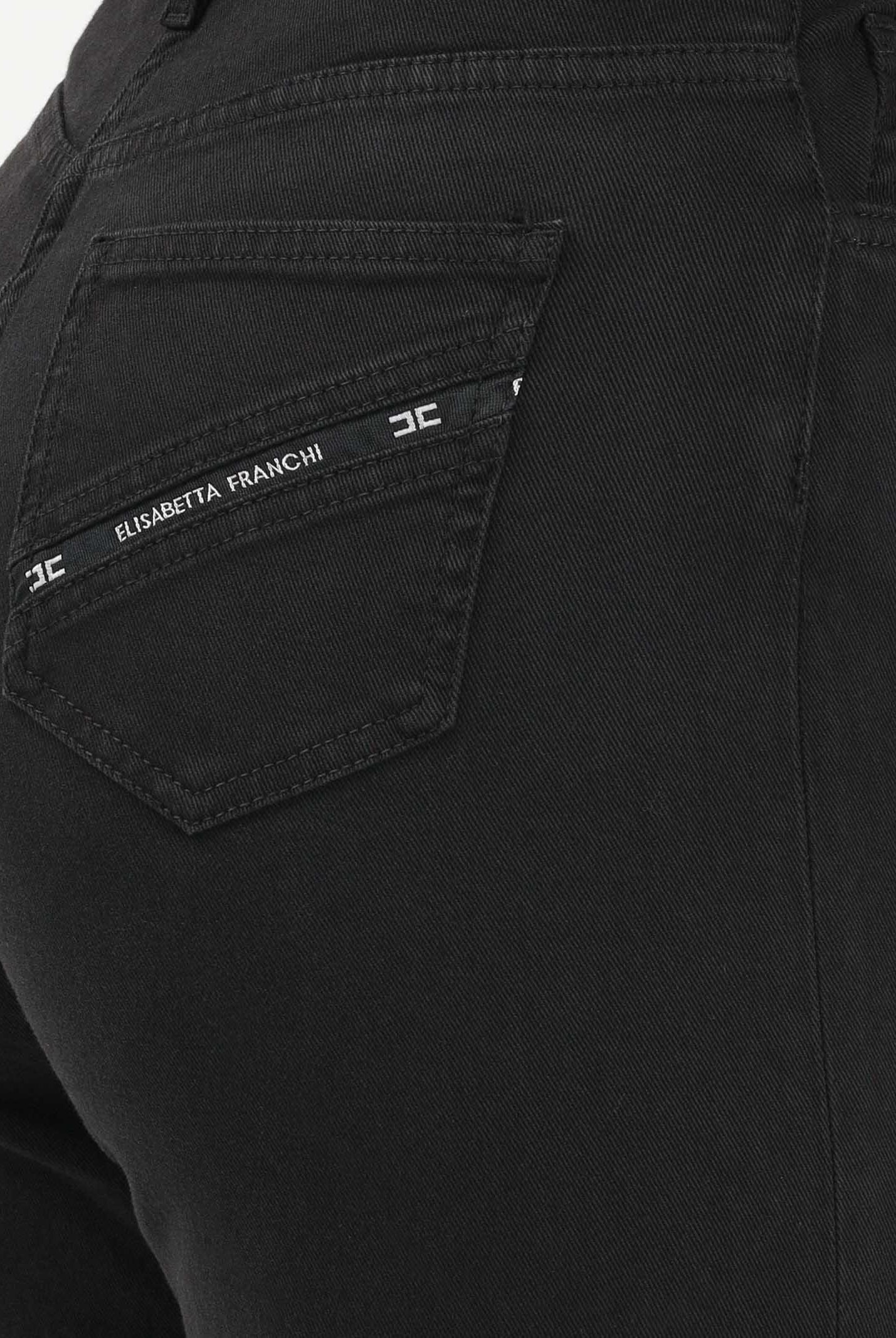 ELISABETTA FRANCHI Jeans a palazzo nero da donna PJ23N61E2 110 ELISABETTA FRANCHI