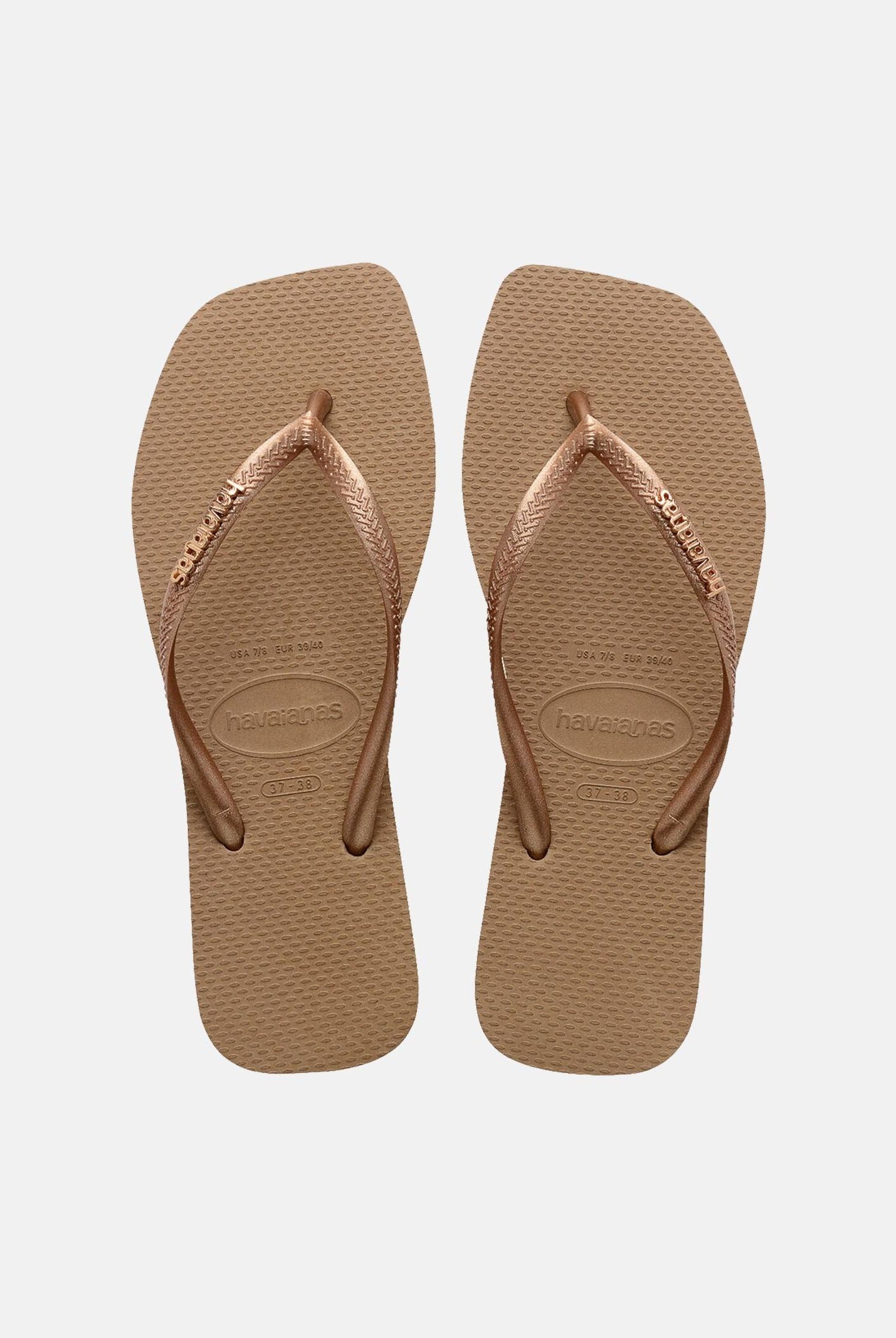 HAVAIANAS Infradito Havaianas Square Logo Metallic rose gold da donna 4148257 5282 HAVAIANAS