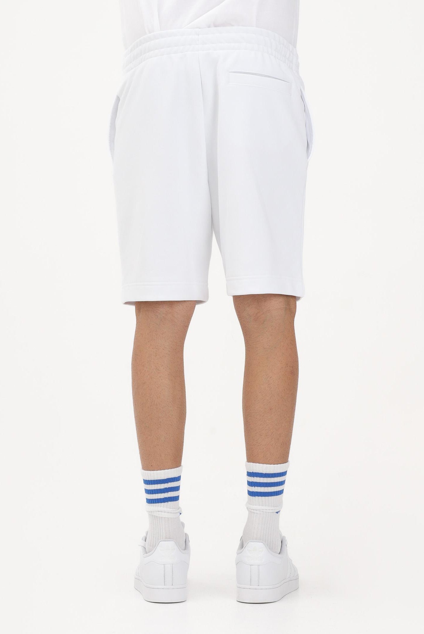LACOSTE Shorts sportivo bianco per uomo e donna con logo GH9860 001 LACOSTE