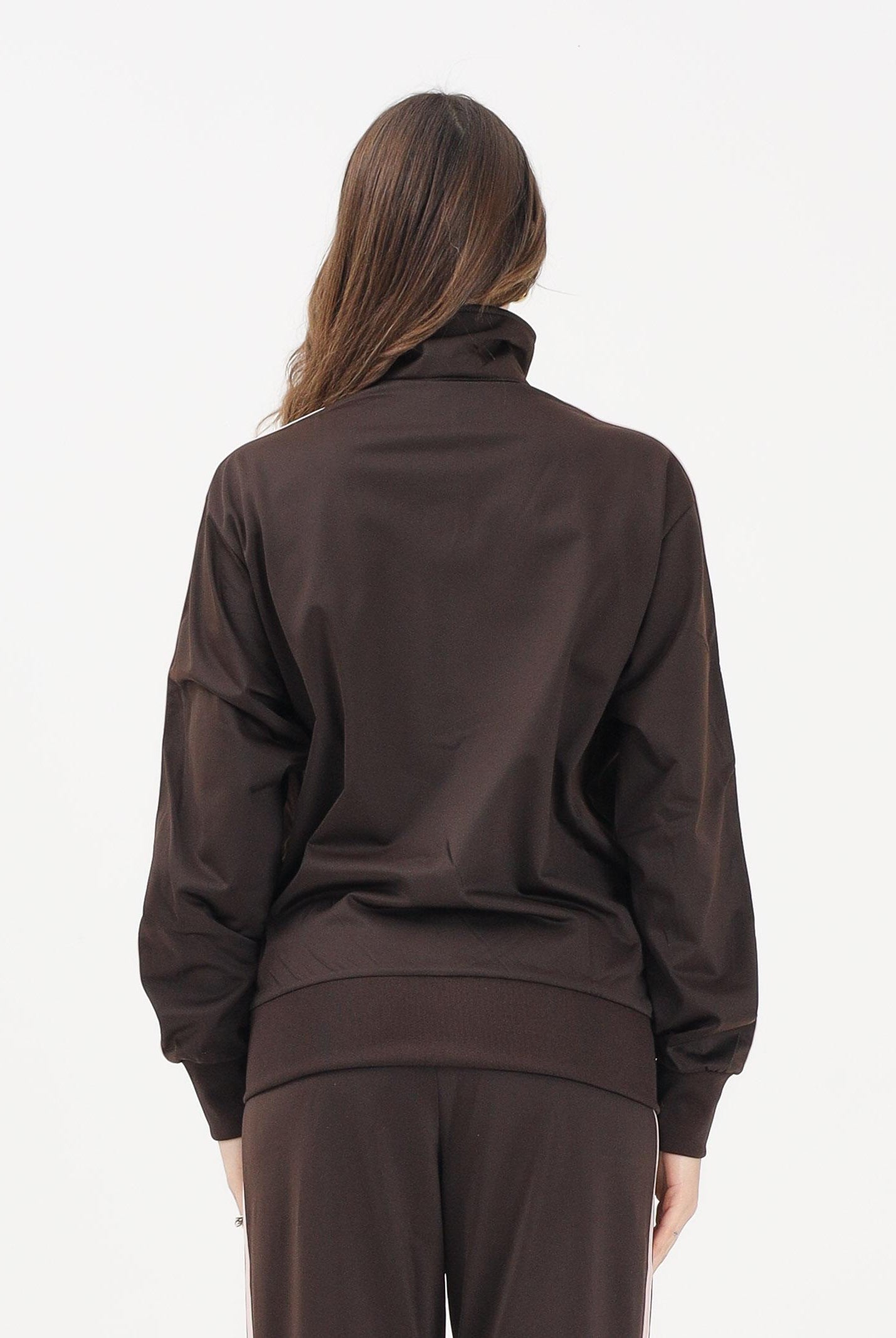 ADIDAS ORIGINALS Felpa con zip Firebird marrone e rosa per uomo e donna KD8309 . ADIDAS ORIGINALS