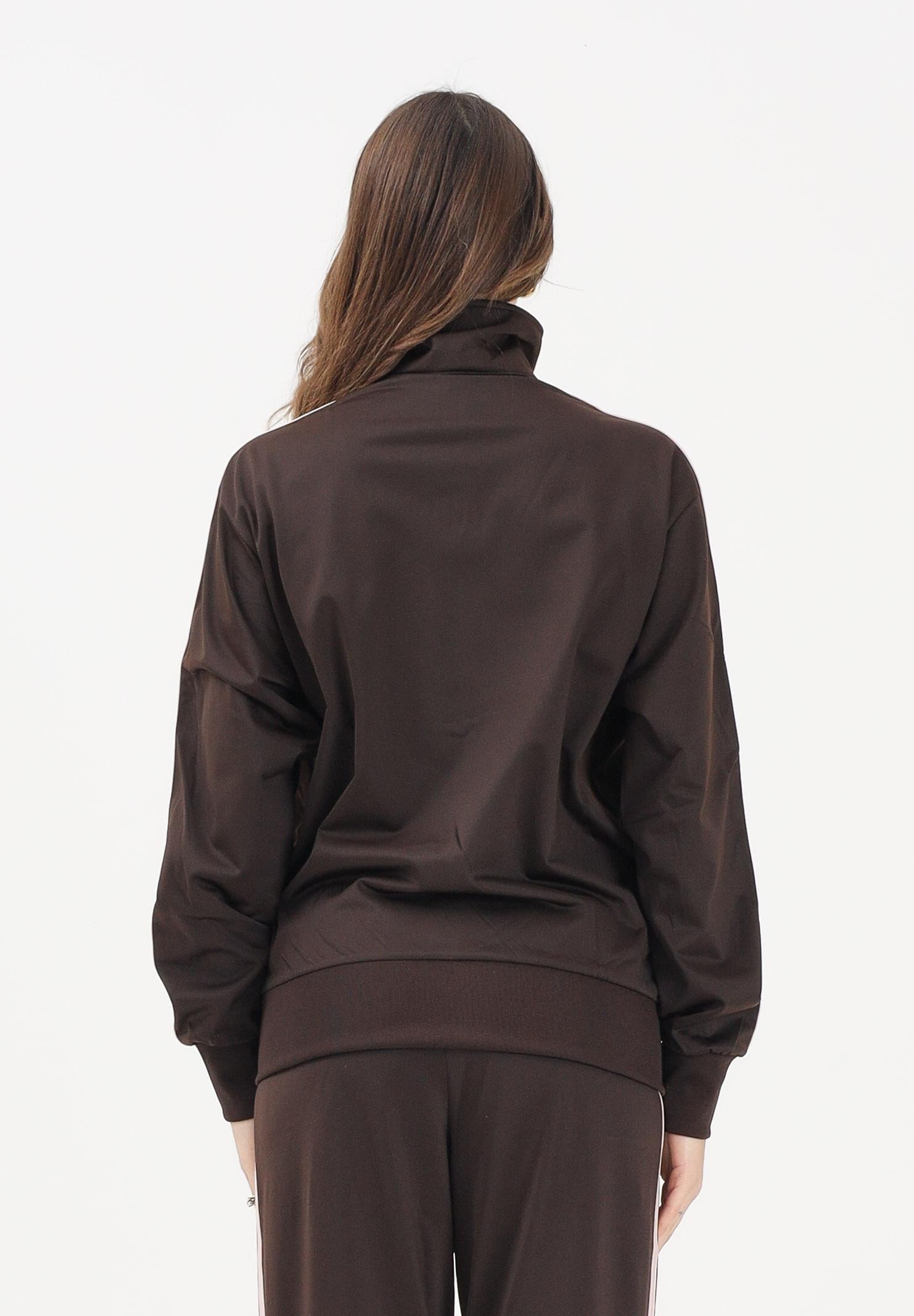 ADIDAS ORIGINALS Felpa con zip Firebird marrone e rosa per uomo e donna KD8309 . ADIDAS ORIGINALS