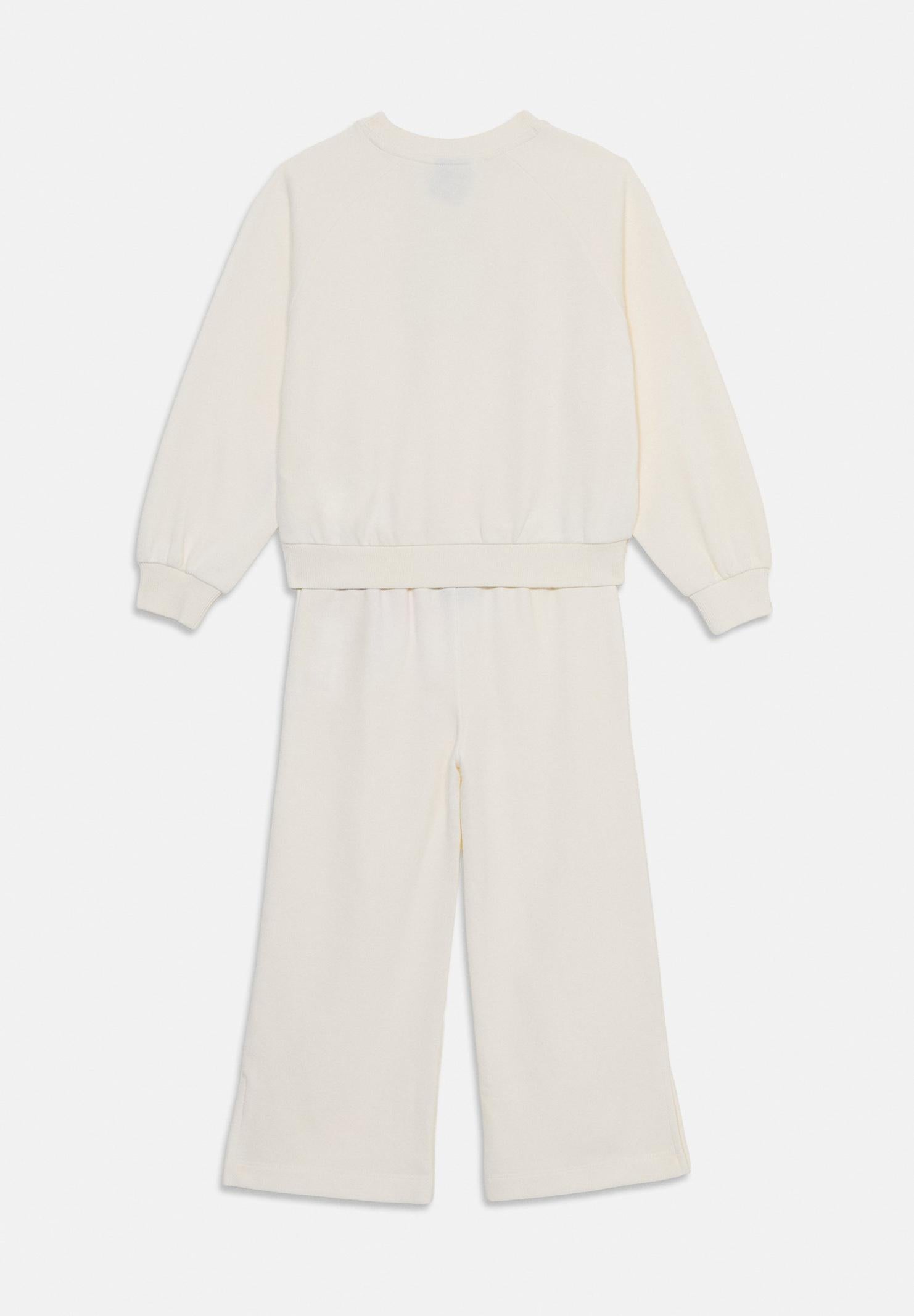 CONVERSE Tuta panna da bambina con logo 3CH415 W2Y CONVERSE