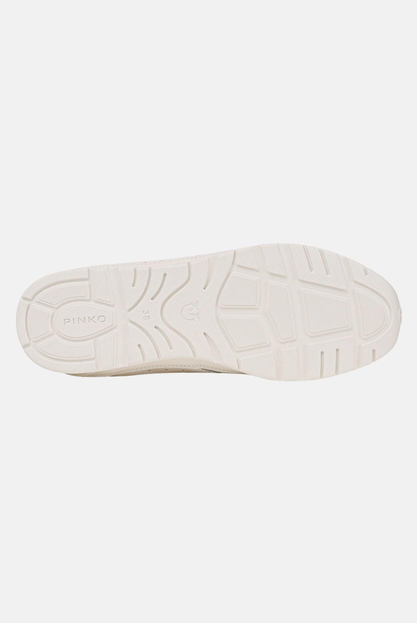 PINKO Sneakers bianche da donna con lacci doppi, cristallo e charm SS0185P132Z1B Z1B PINKO