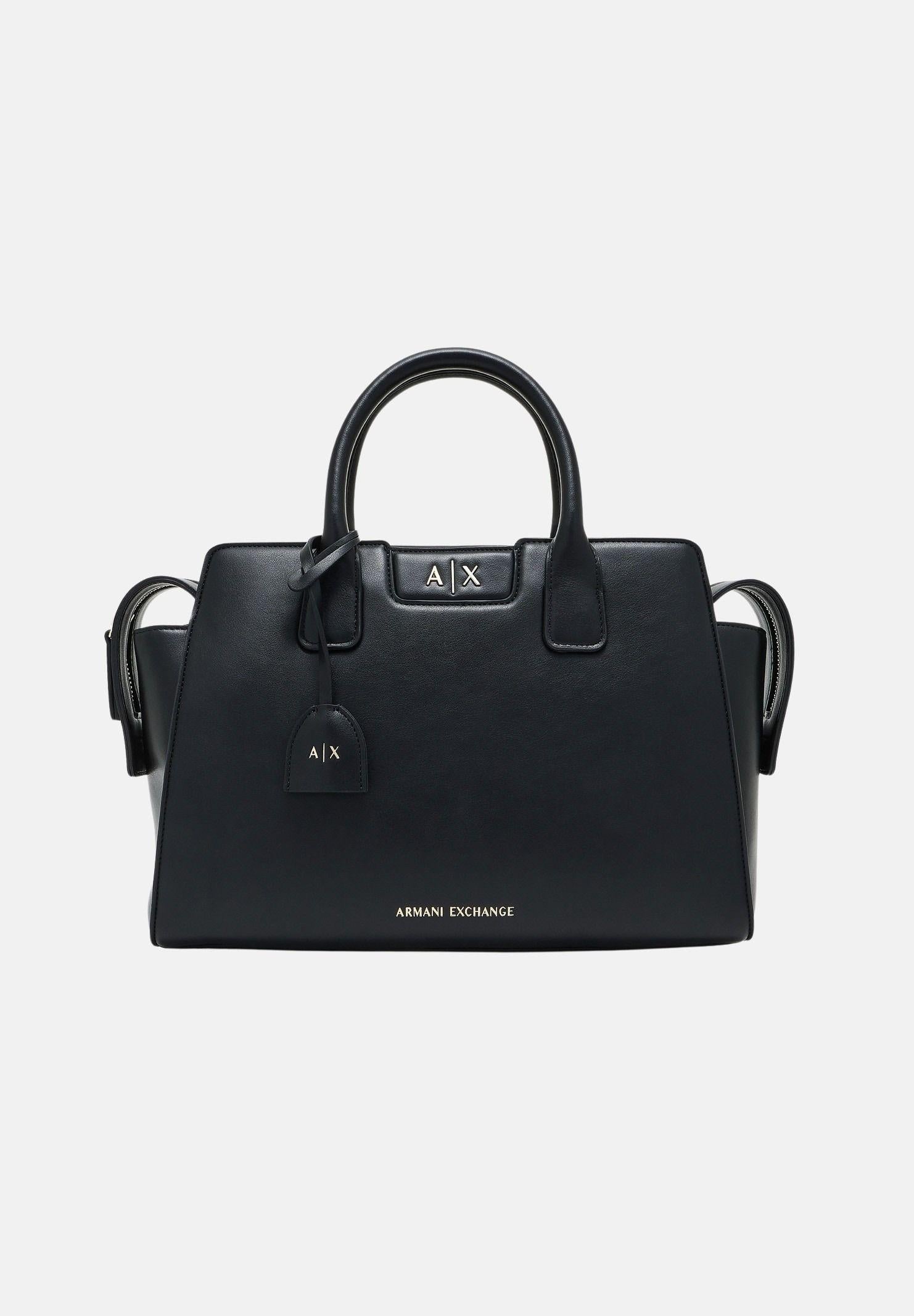 ARMANI EXCHANGE Borsa a mano nera da donna con logo XW002158AF19892 UC001 ARMANI EXCHANGE