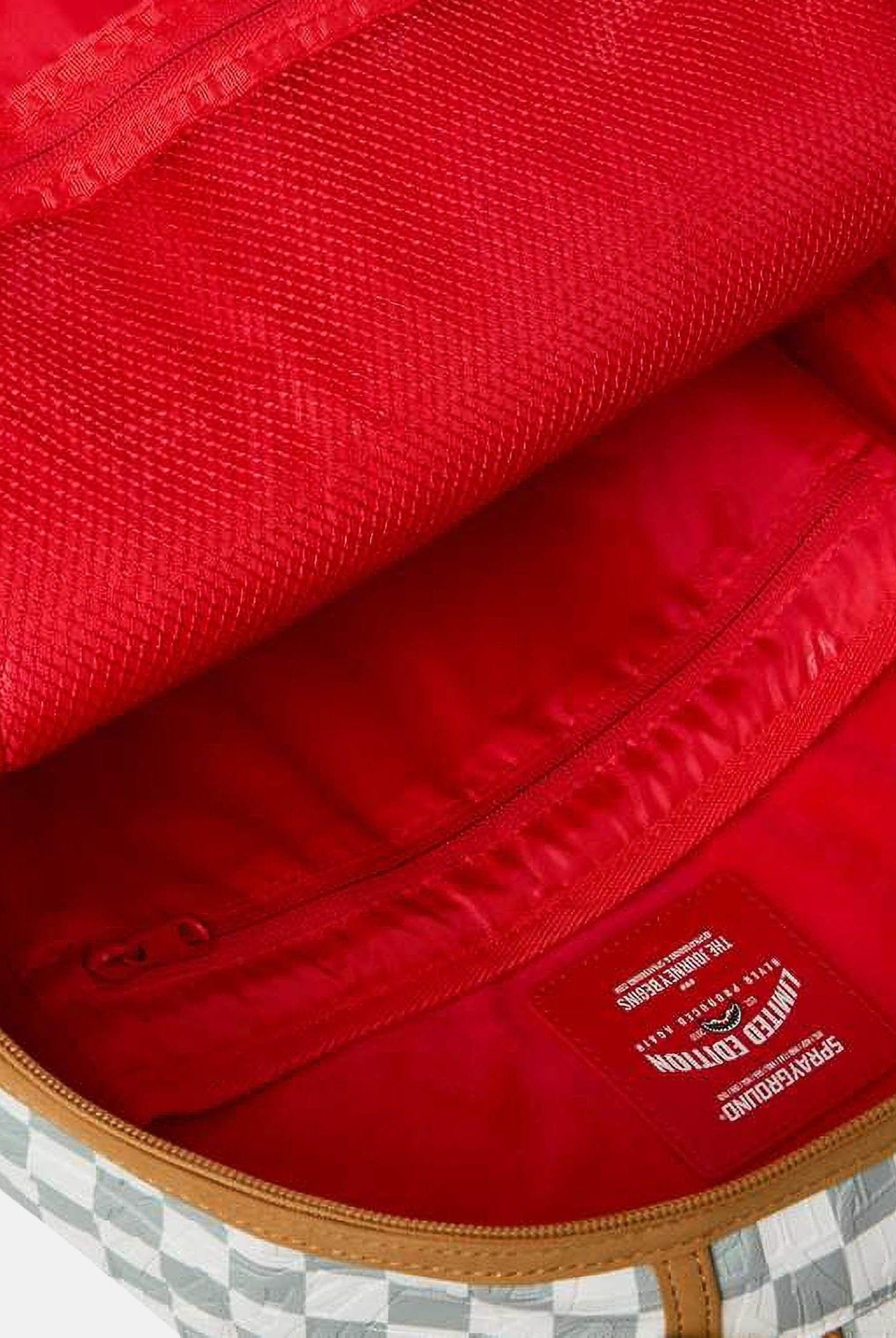 SPRAYGROUND Zaino GRAFF EMBOSSED CREAM CHECK DLXSV bianco e grigio per uomo e donna 910B8848NSZ . SPRAYGROUND