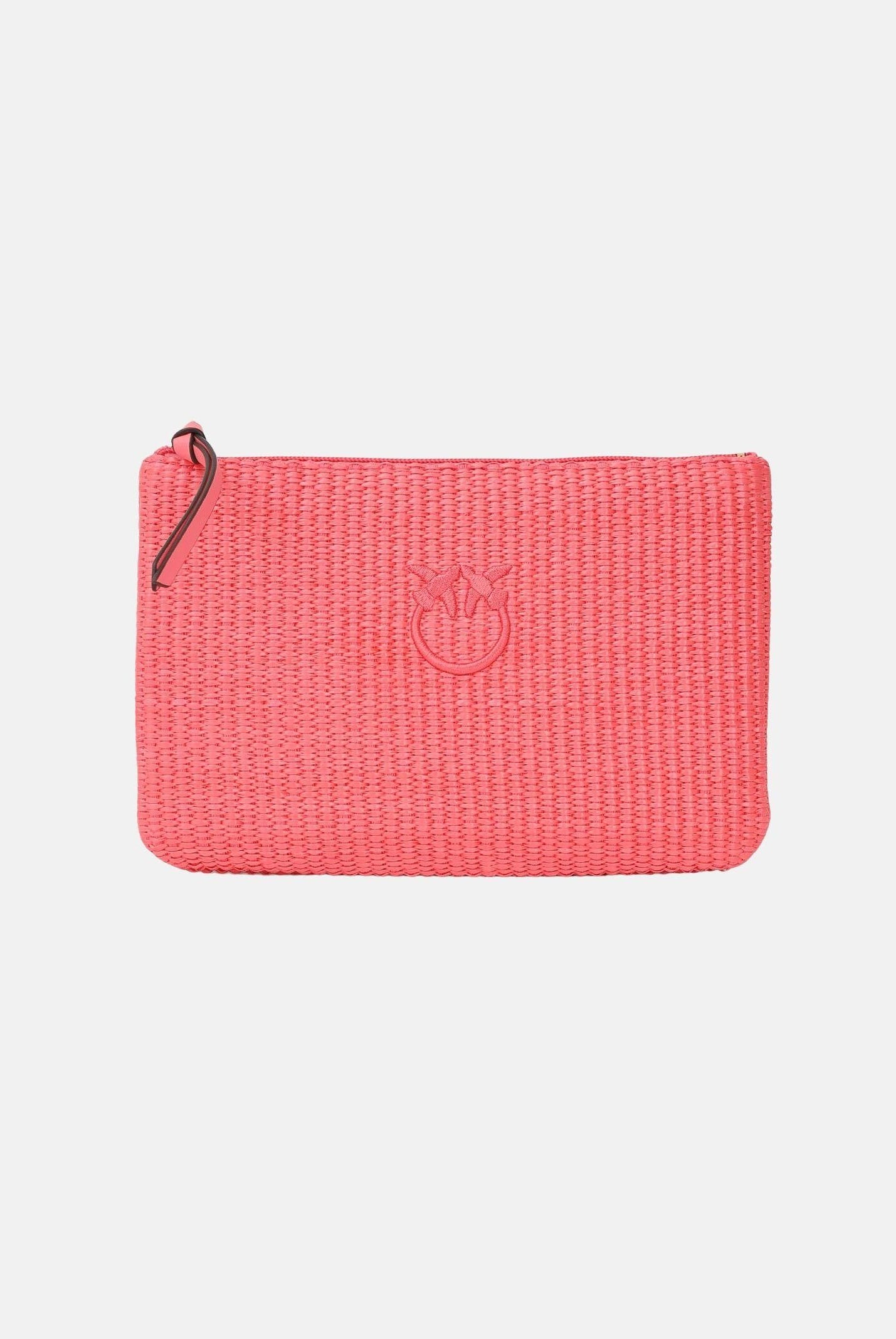 PINKO Pochette in rafia fucsia da donna 106763A39Y N17Q PINKO