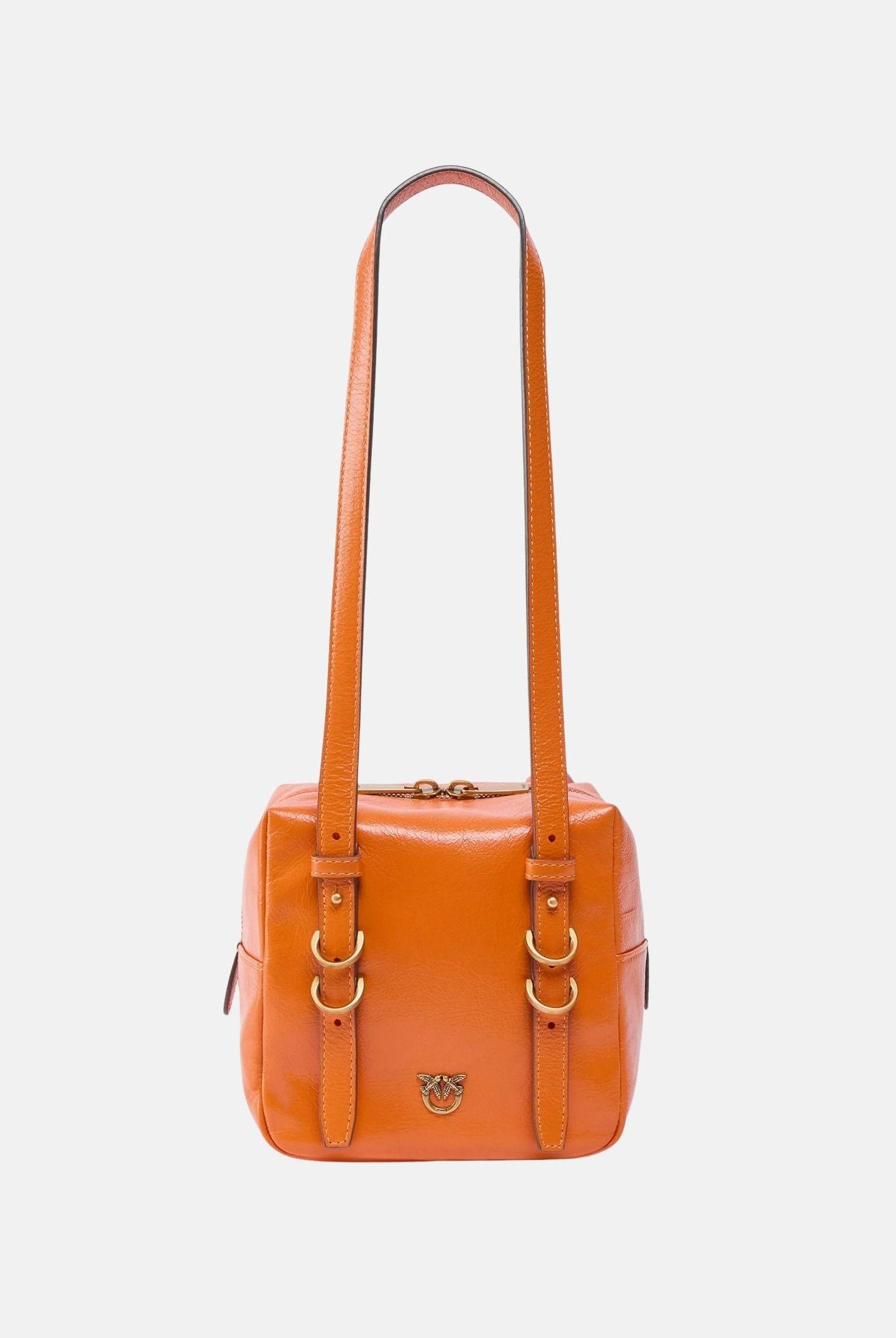 PINKO Borsa a spalla Cubic Bag arancione da donna 106465A315 A76Q PINKO