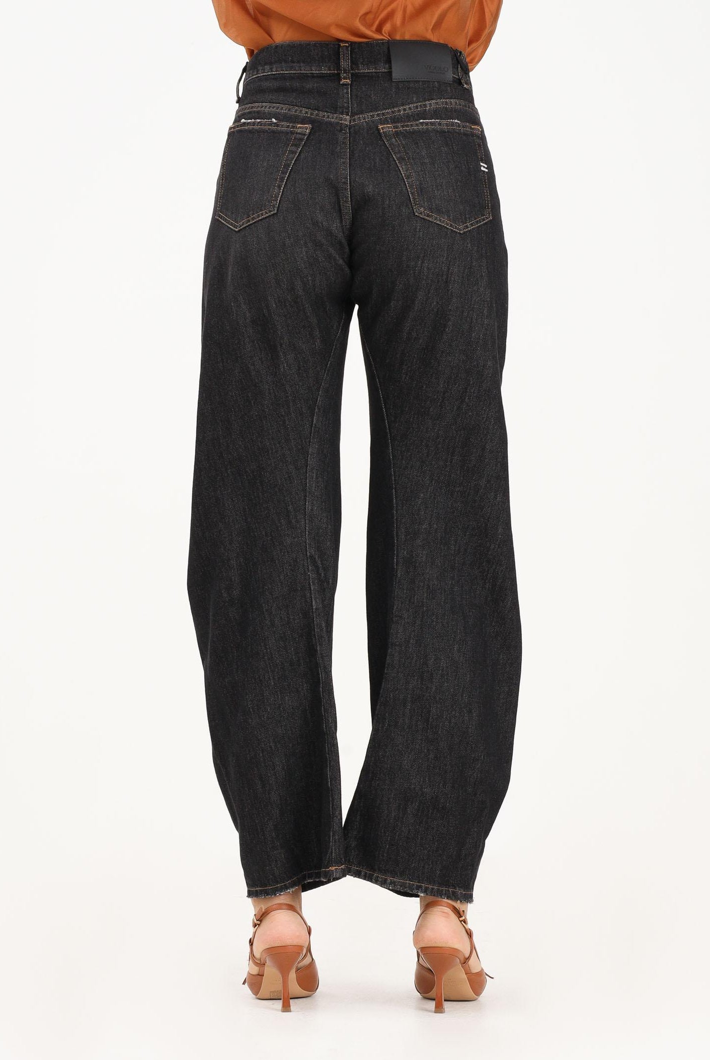 VICOLO Jeans Olly in denim nero da donna DF5284 NE VICOLO
