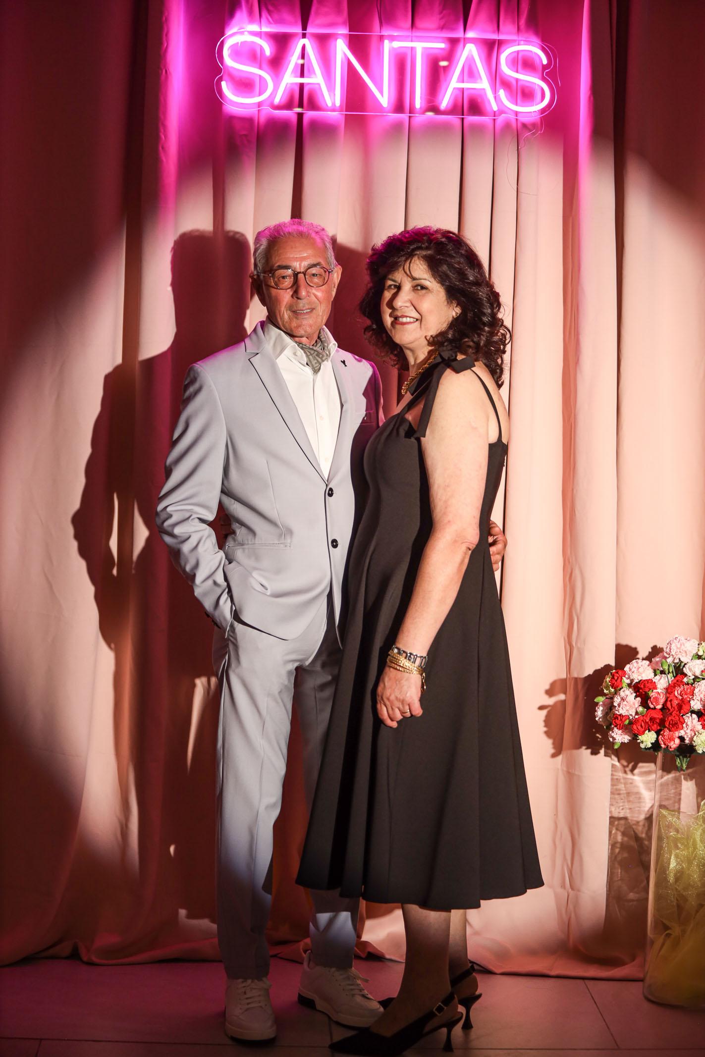 SANTAS Abito midi MEDELEINE nero da donna PV2508 NERO SANTAS