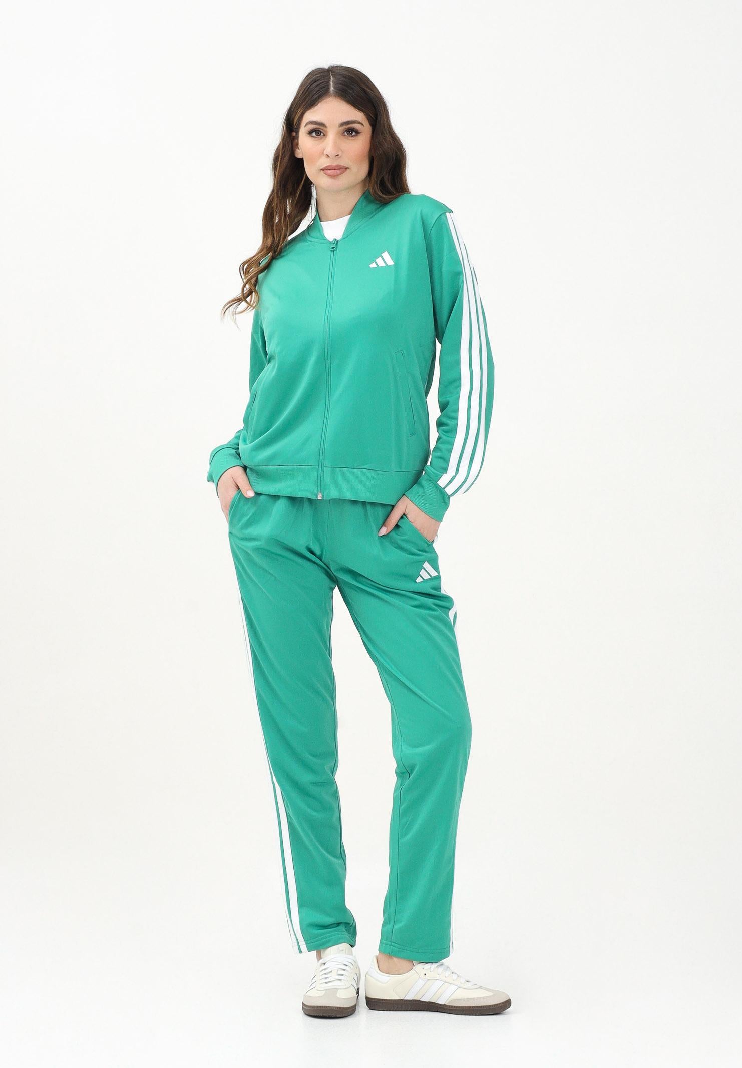 ADIDAS PERFORMANCE Tuta sportiva Essentials 3-Stripes verde da donna JD2687 ADIDAS PERFORMANCE