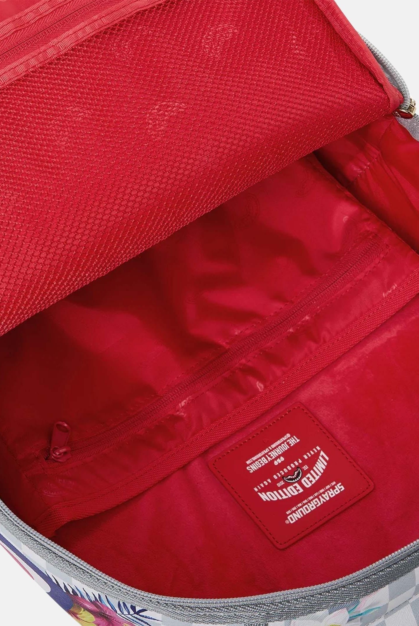 SPRAYGROUND Zaino Flowering Jungle Shark bianco e grigio per uomo e donna 910B8625NSZ . SPRAYGROUND