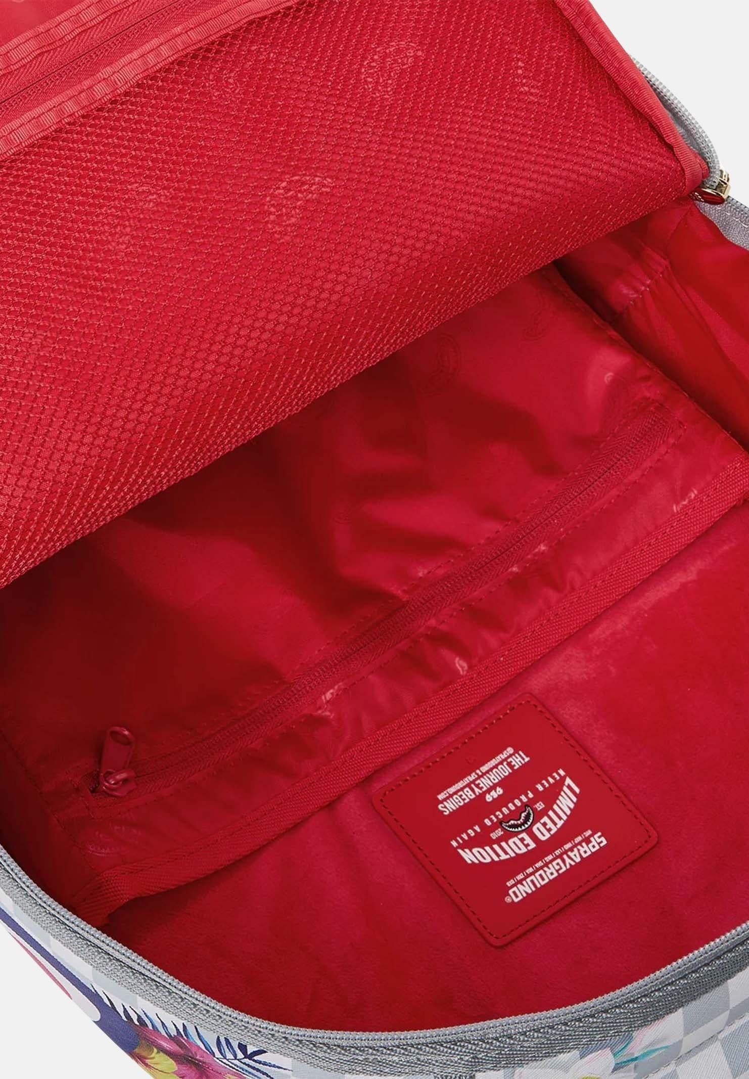 SPRAYGROUND Zaino Flowering Jungle Shark bianco e grigio per uomo e donna 910B8625NSZ . SPRAYGROUND