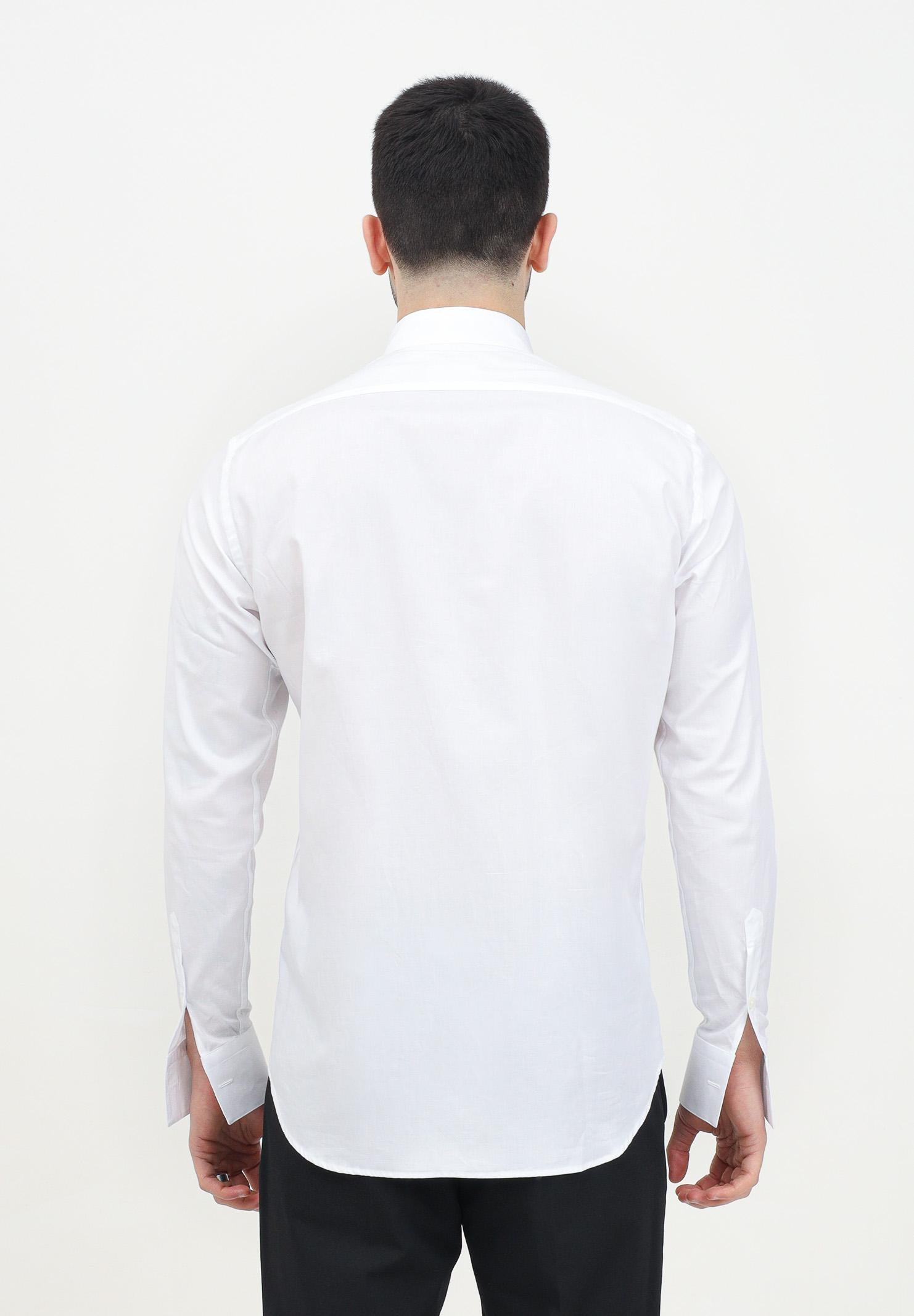 I'M BRIAN Camicia manica lunga bianca da uomo adatta per gemelli CA2939 BIANCO I'M BRIAN