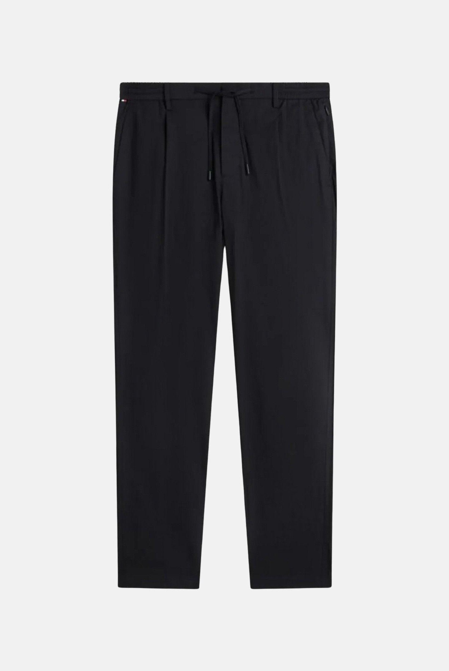 TOMMY HILFIGER Pantaloni Performance Harlem Tapered Twill Trousers black nero, colore basico nero MW0MW39702 BDS TOMMY HILFIGER