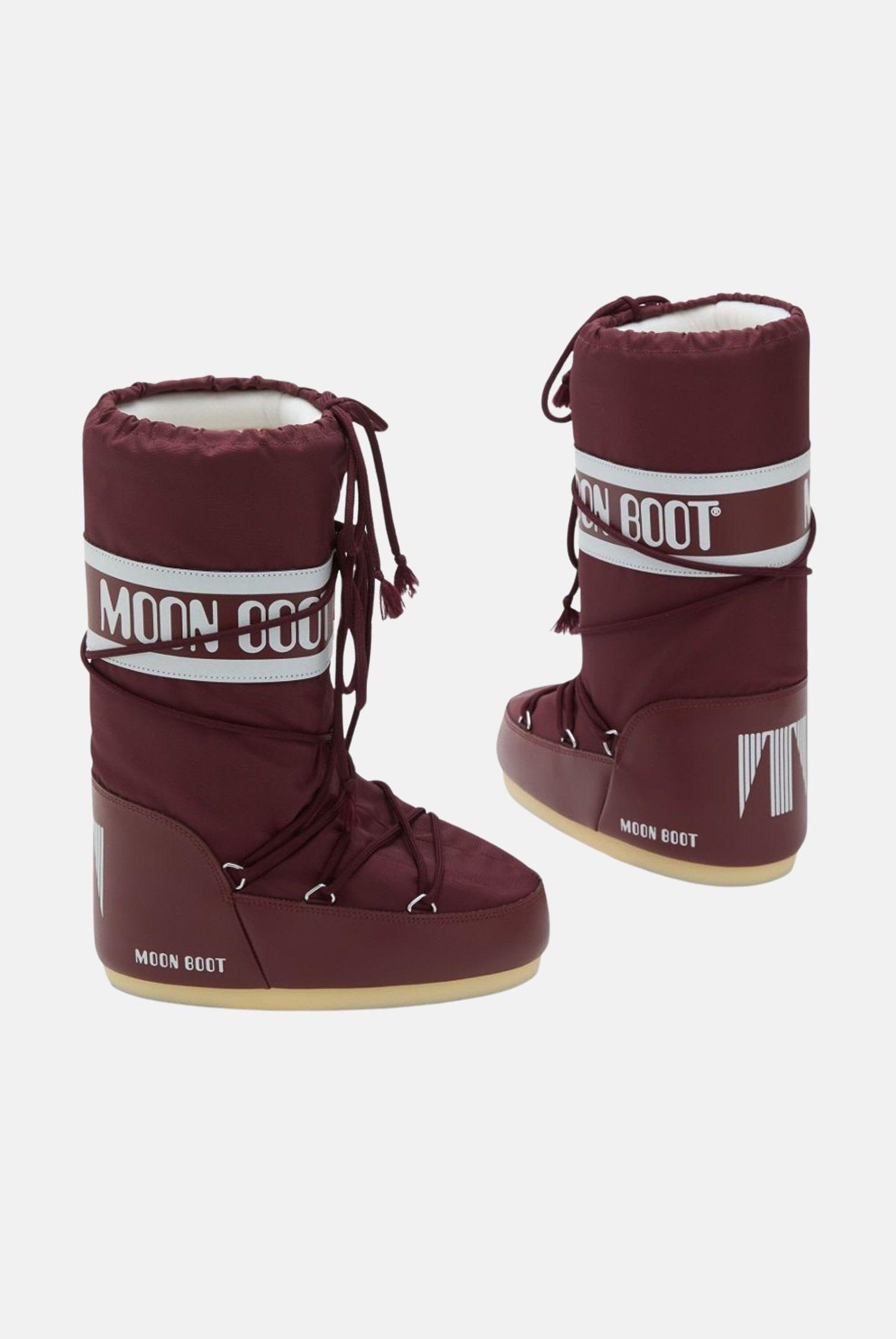 MOON BOOT Stivali da neve ICON bordeaux per uomo e donna 80D1400440 D013 MOON BOOT