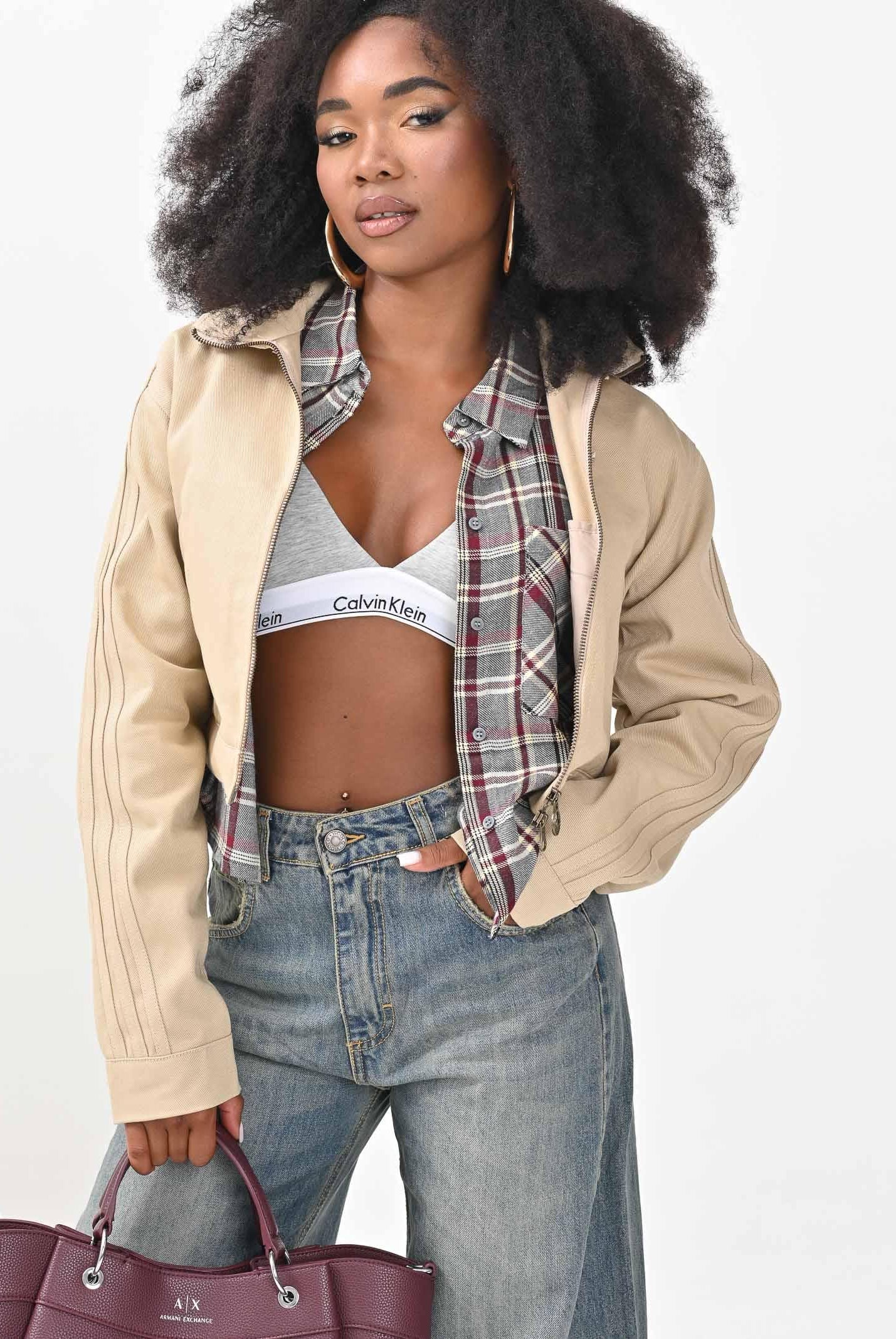 CALVIN KLEIN Reggiseno grigio da donna con logo 000QF5650E P7A CALVIN KLEIN