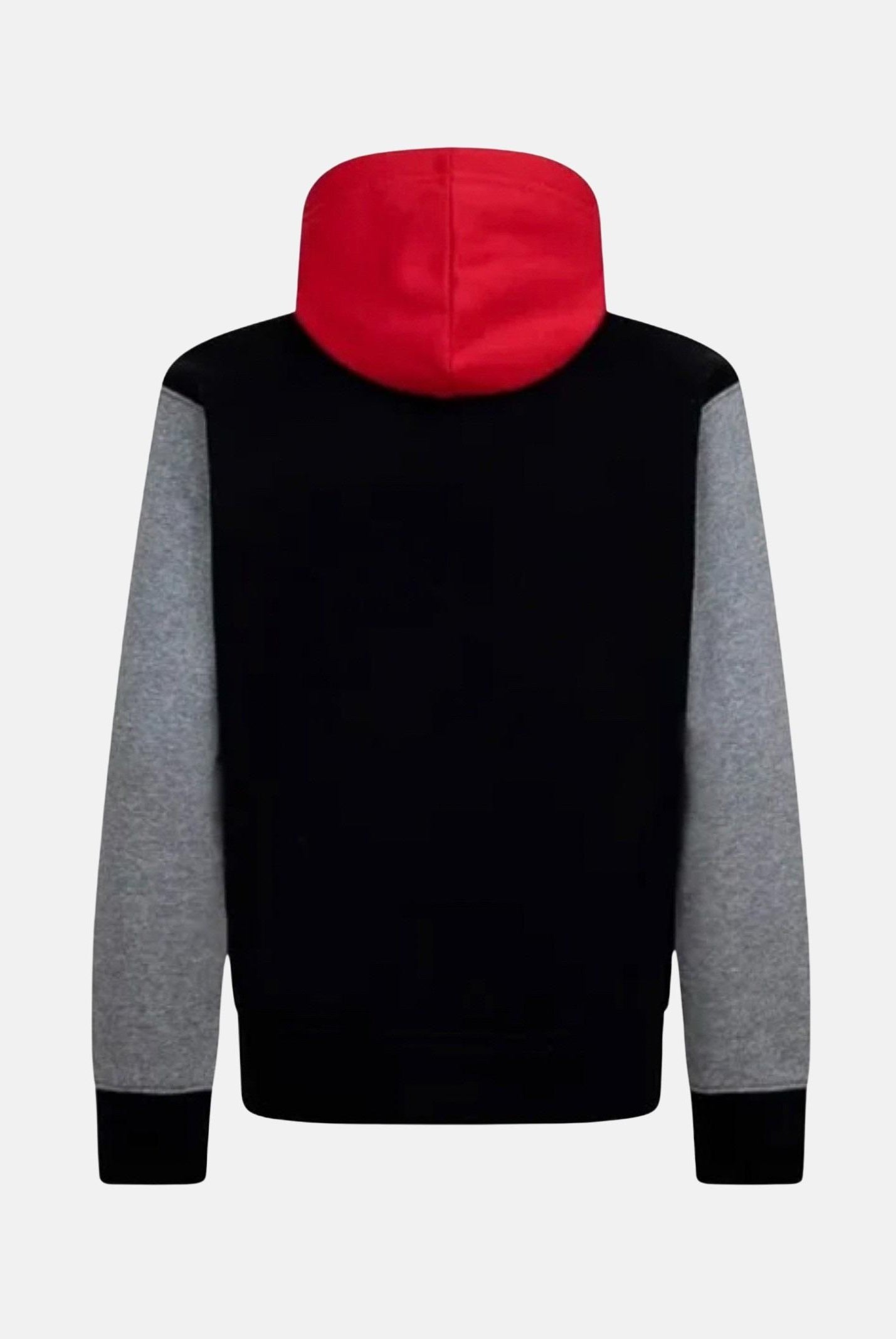 JORDAN Felpa con cappuccio Brooklyn nera, rossa e grigia per bambino e bambina 95D392 KR5 JORDAN