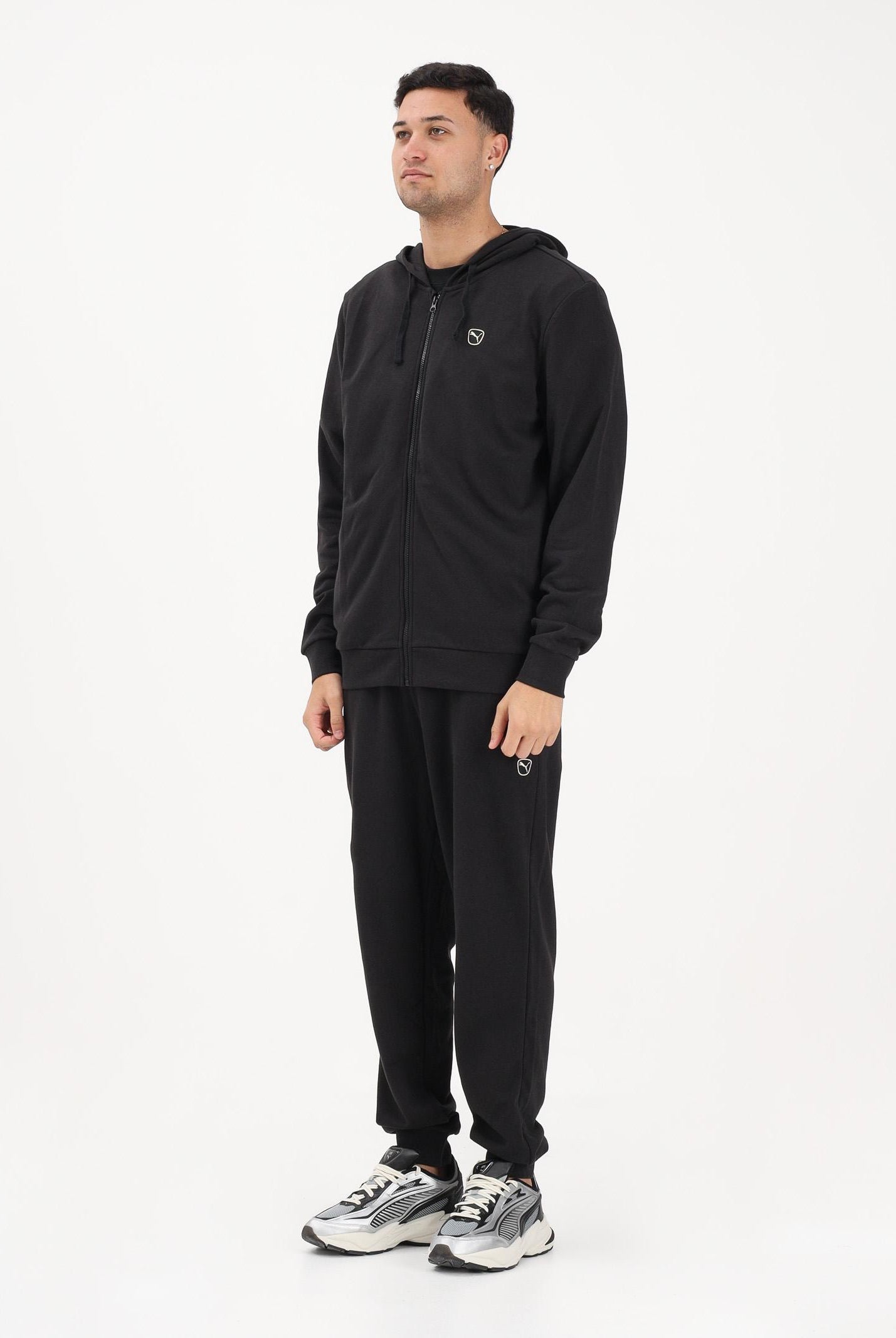 PUMA Tuta Essentials Elevated nera da uomo 691771 01 PUMA