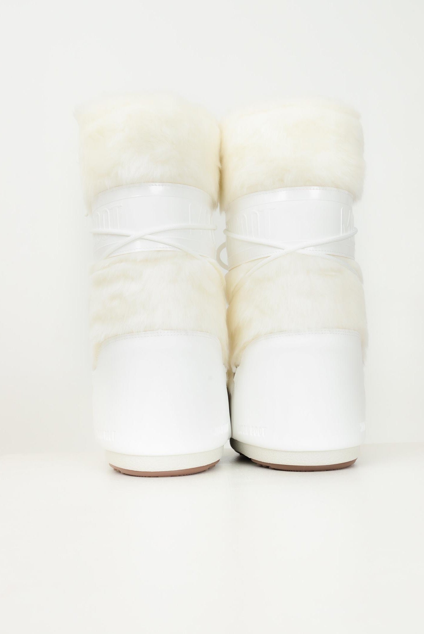 MOON BOOT Stivali da neve ICON in ecopelliccia bianca da donna 80D1408900 A002 MOON BOOT